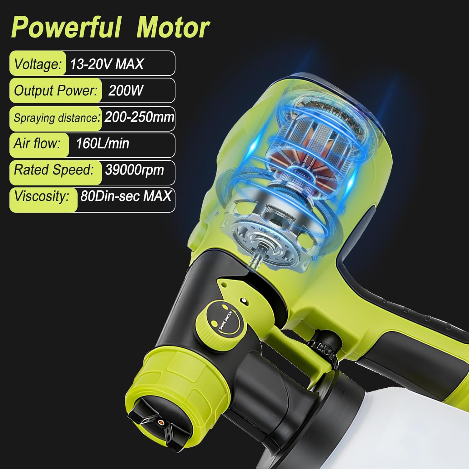 Festékszóró használat közben