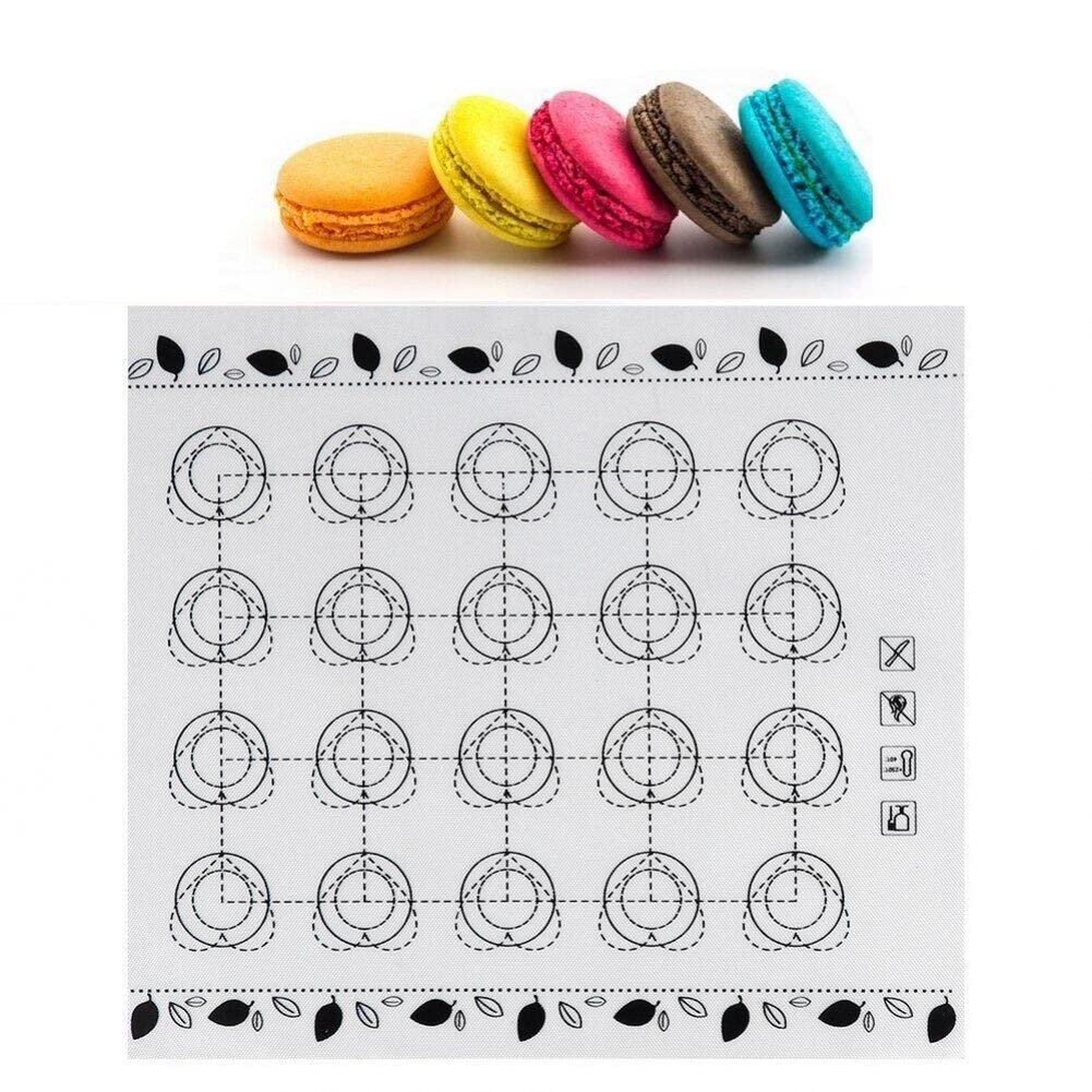 Danlai Style1 Silicone Macaron Baking Mat Non Stick Kneading Dough Pad Washable Reusable Cookies Pastry Sheet Liner Cake Making Tool