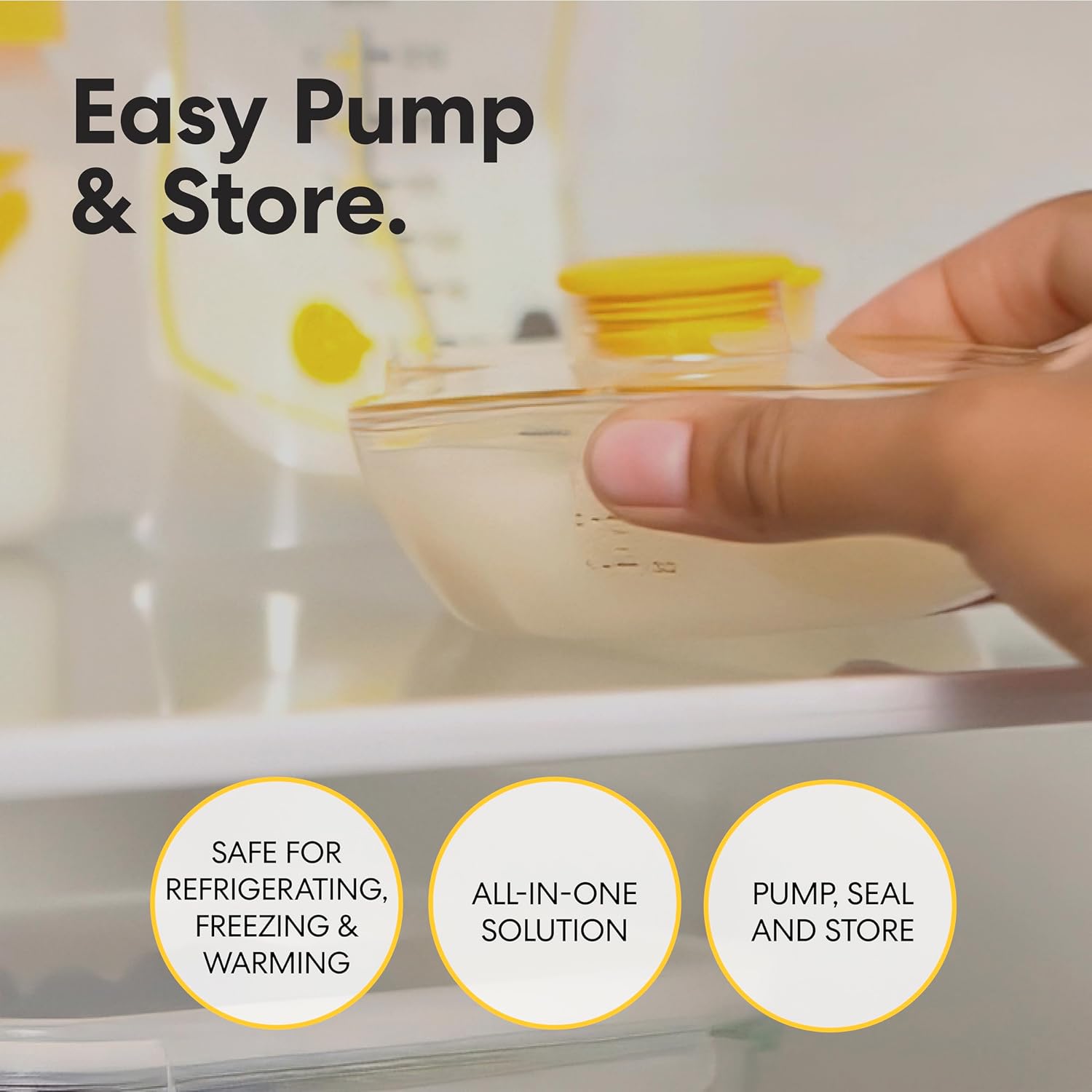 Medela Melody InBra Wearable Double Electric Breast Pump – No Fuss Sizing, Slim and Discreet Design, Powerful, Easy Pump & Store Container with Lid, All-Day Convenience
