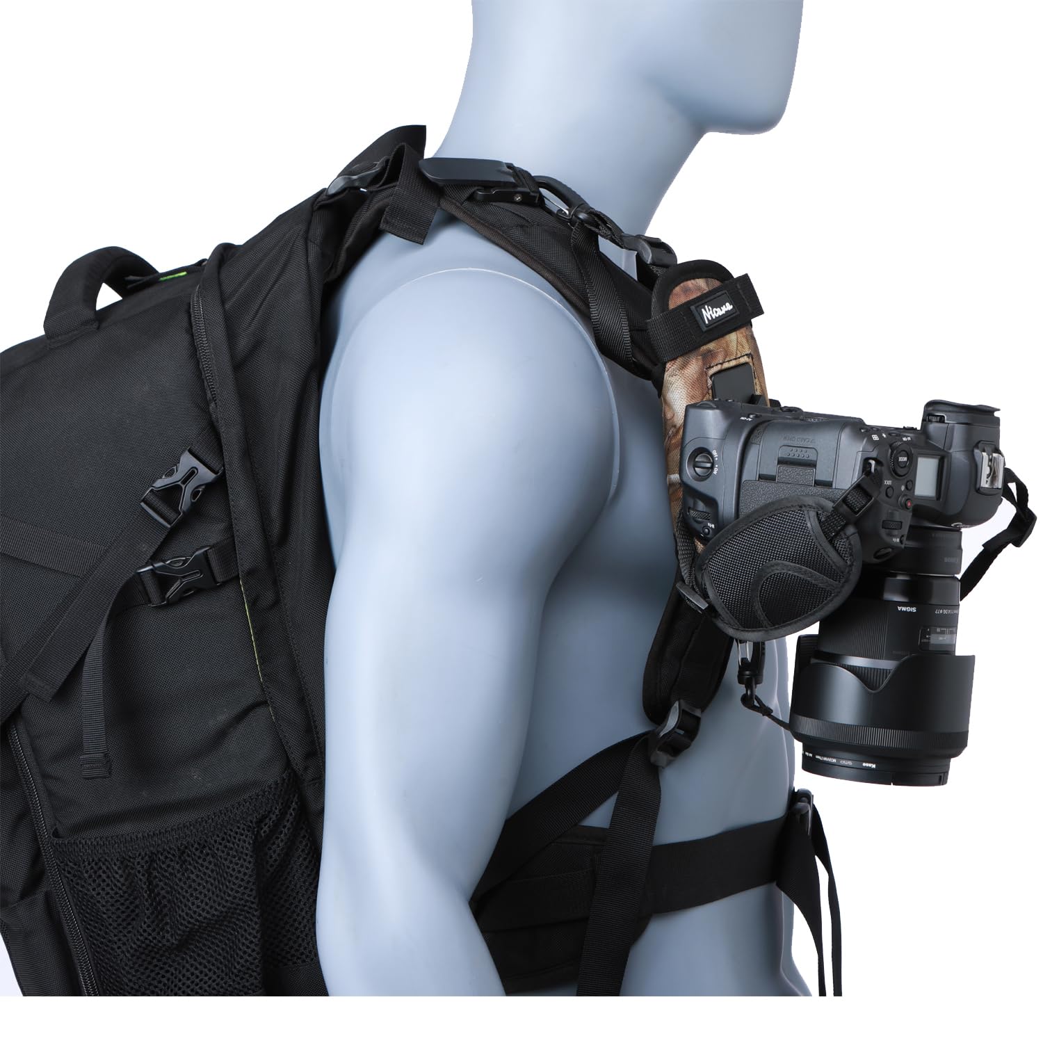 Nicama Tracolla Fotocamere , Cinghia Fotografo Bettle - Clip Sistema di Sgancio Rapido per DSLR Canon Sony Nikon Fuji