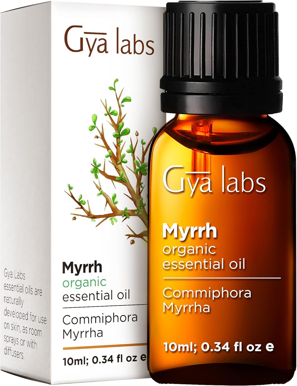 Gya Labs Myrrh Essential Oil Organic for Skin 100 Pure Therapeutic