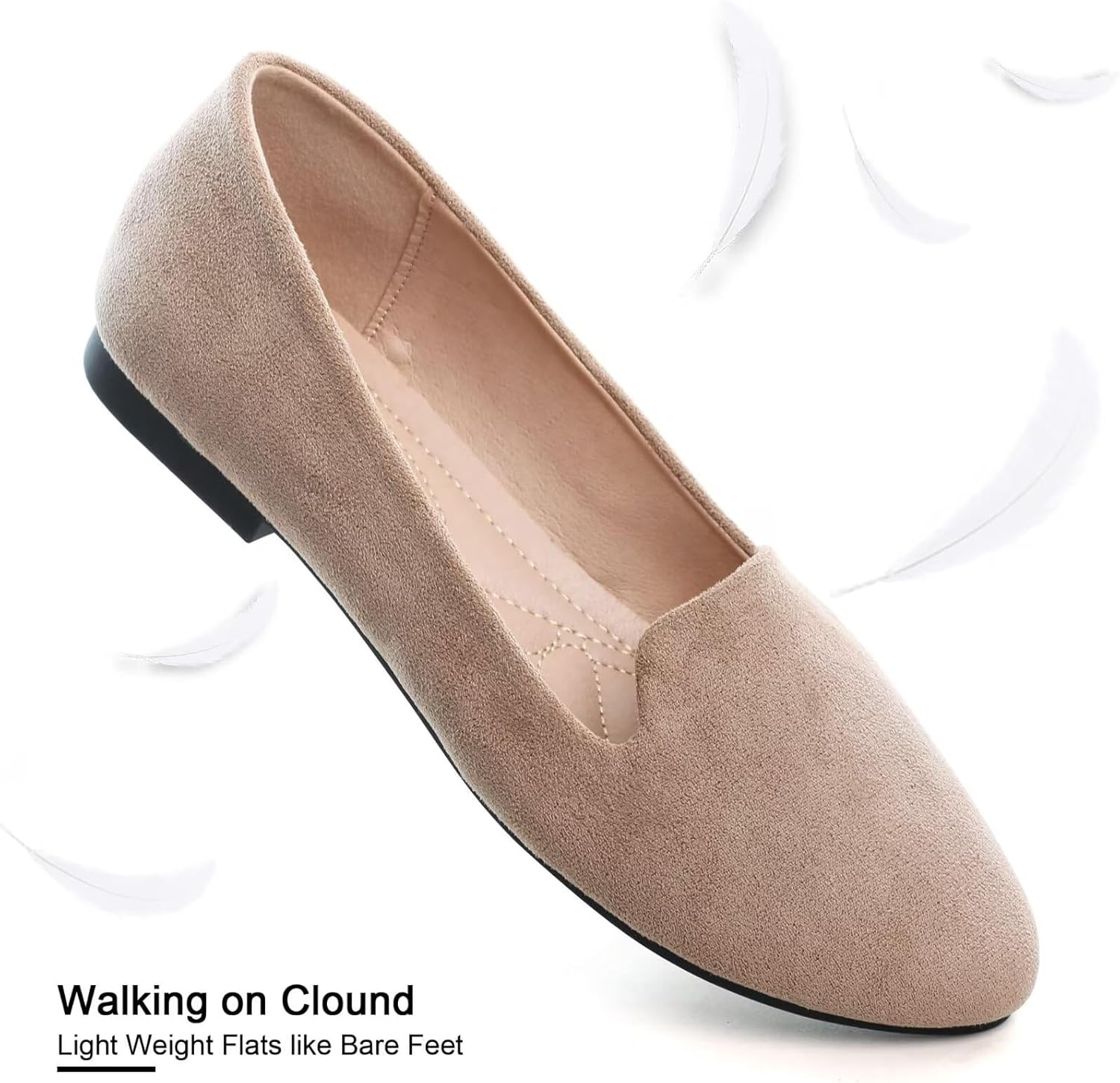 SAILING LU Women Round Toe Flats Comfortable Fashion Ballet Flat Shoes for Women Dressy Slip-ons Loafers - Image 5