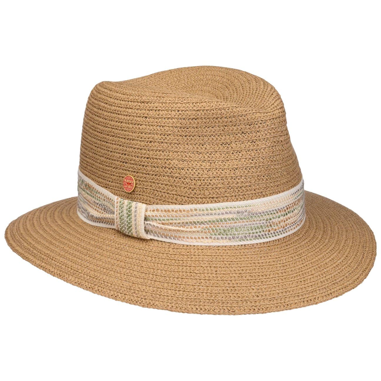 MAYSER Nane Cappello di Paglia Traveller Pieghevole Prodotto in UE Donna Primavera Estate