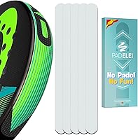 Vista 7 de Protector transparente para raqueta de pádel fabricado en España + adhesivo troquelado gratis, cinta de marco rugosa y ligera, fácil de reemplazar