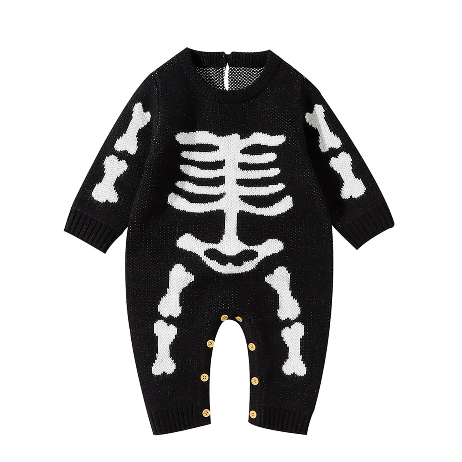 Cokbyavla Newborn Infant Girl Halloween Romper, Halloween Girl Suit Newborn Pajamas For Baby Thanksgiving Day Dress Funny Baby Onepiece Outfi Infant,0-3 Months