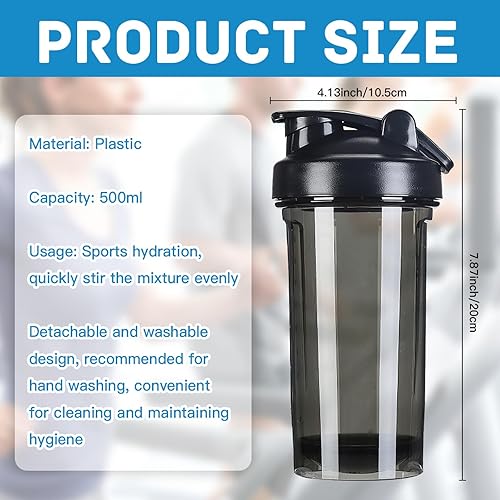 Miniatura 9 de Botellas personalizadas para hombres y mujeres, botella mezcladora de proteínas personalizada con nombre e imagen del logotipo, tazas agitadoras