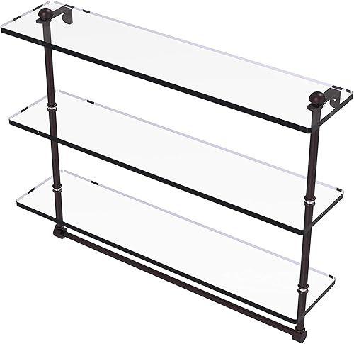 Allied Brass RC-516TB - Toallero integrado de triple nivel de 16 pulgadas, color bronce antiguo