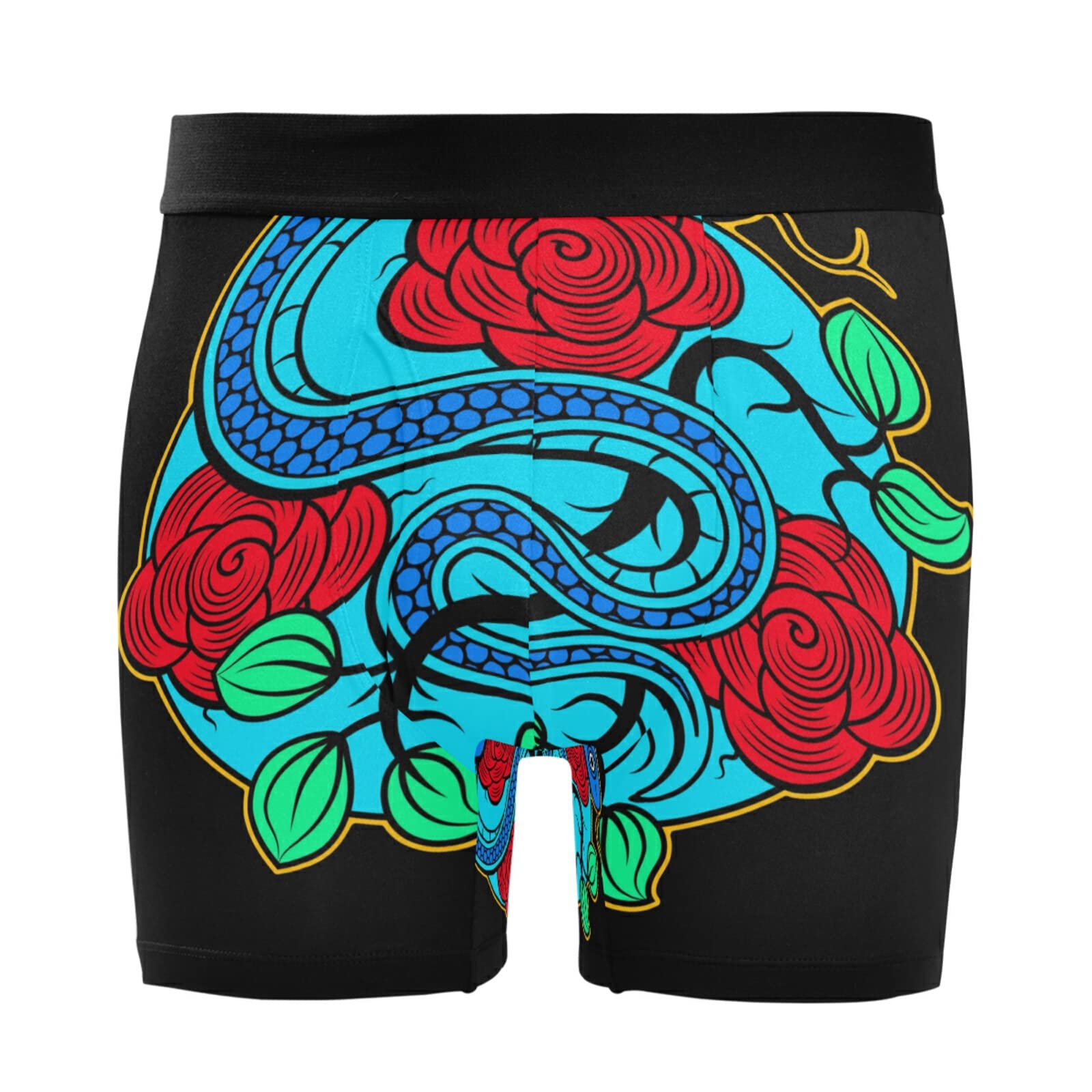 Calzoncillos para hombre Vnurnrn ropa interior elástica bóxer cómodo pack 2 serpiente rosa 7