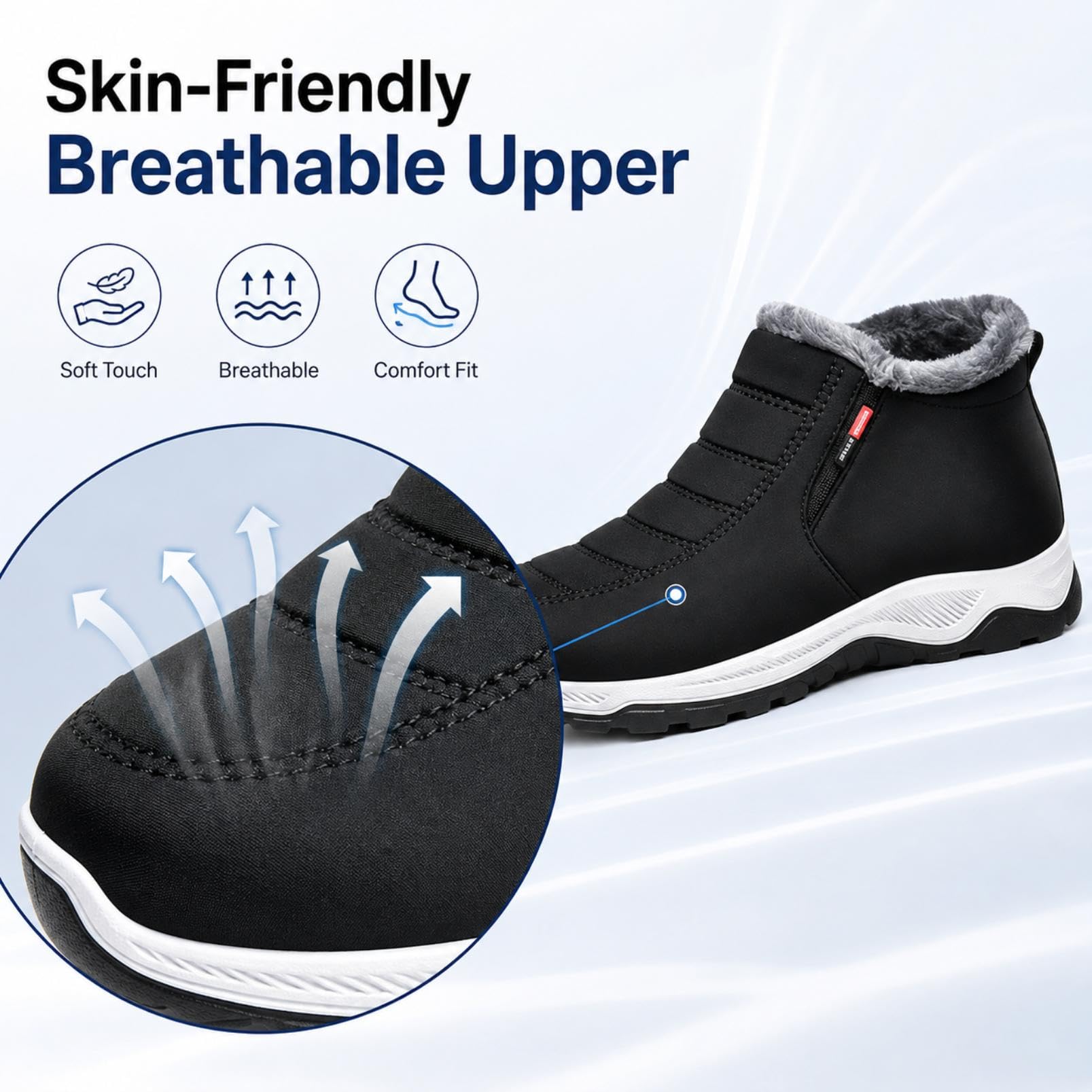 Generisch Shoes for Swollen Feet Women's Winter Thermal