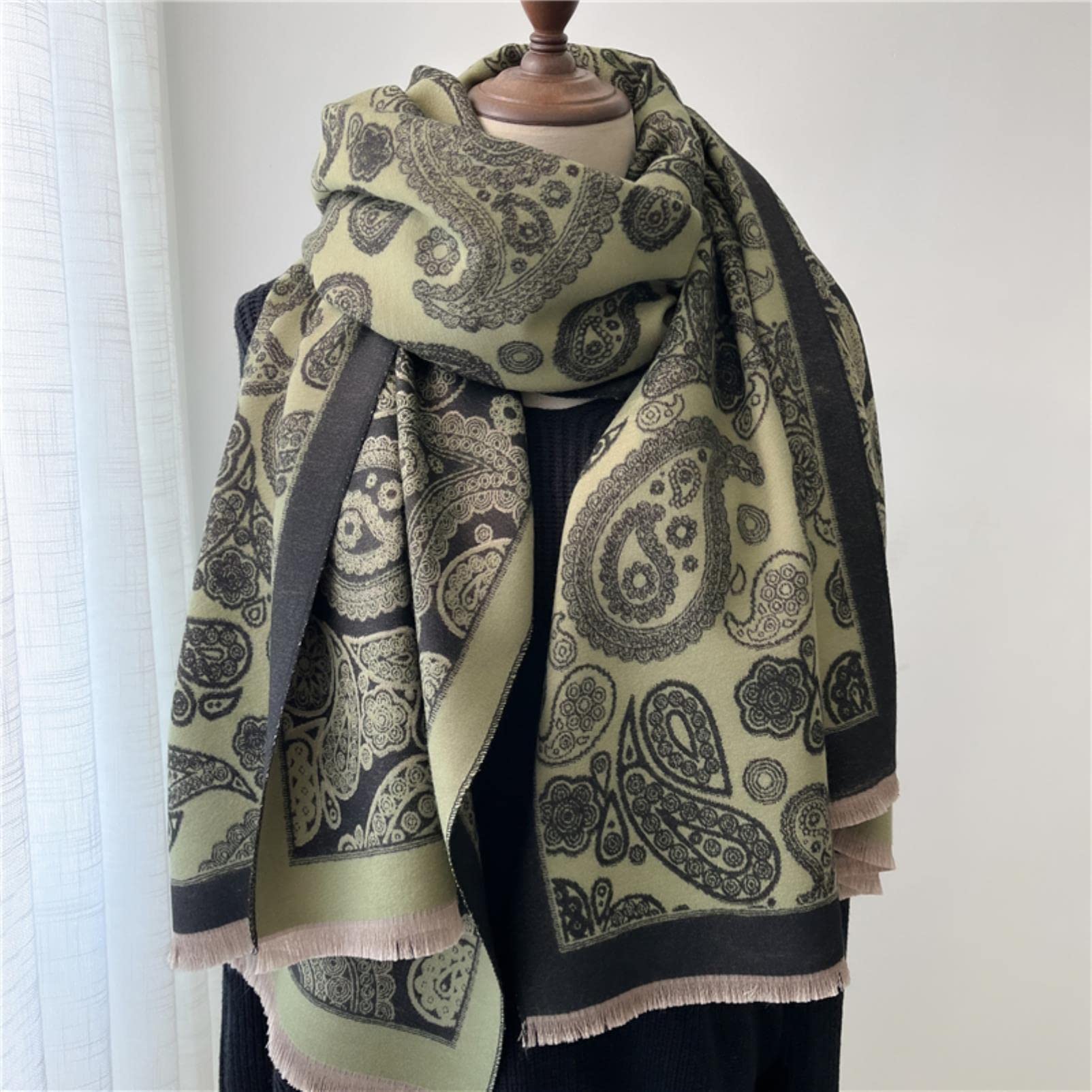 URYYRIT Sciarpa Sciarpa Inverno Inverno da Donna Sciarna Coperta Densa Turbante