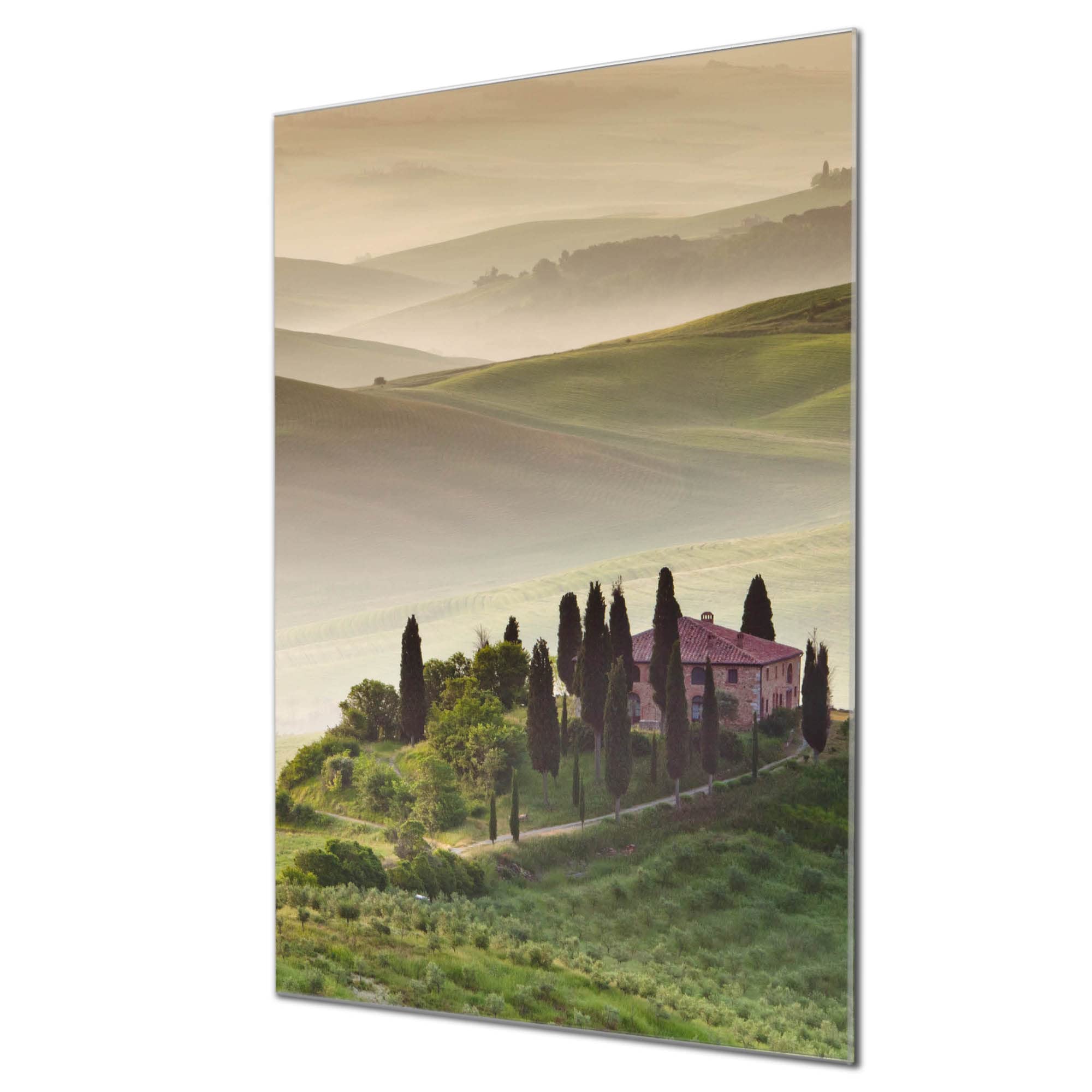 Banjado Glas Magnettafel 90x60 Cm – Magnetwand Als Memoboard Für Küche, Büro & Kinderzimmer, Toscana-Design
