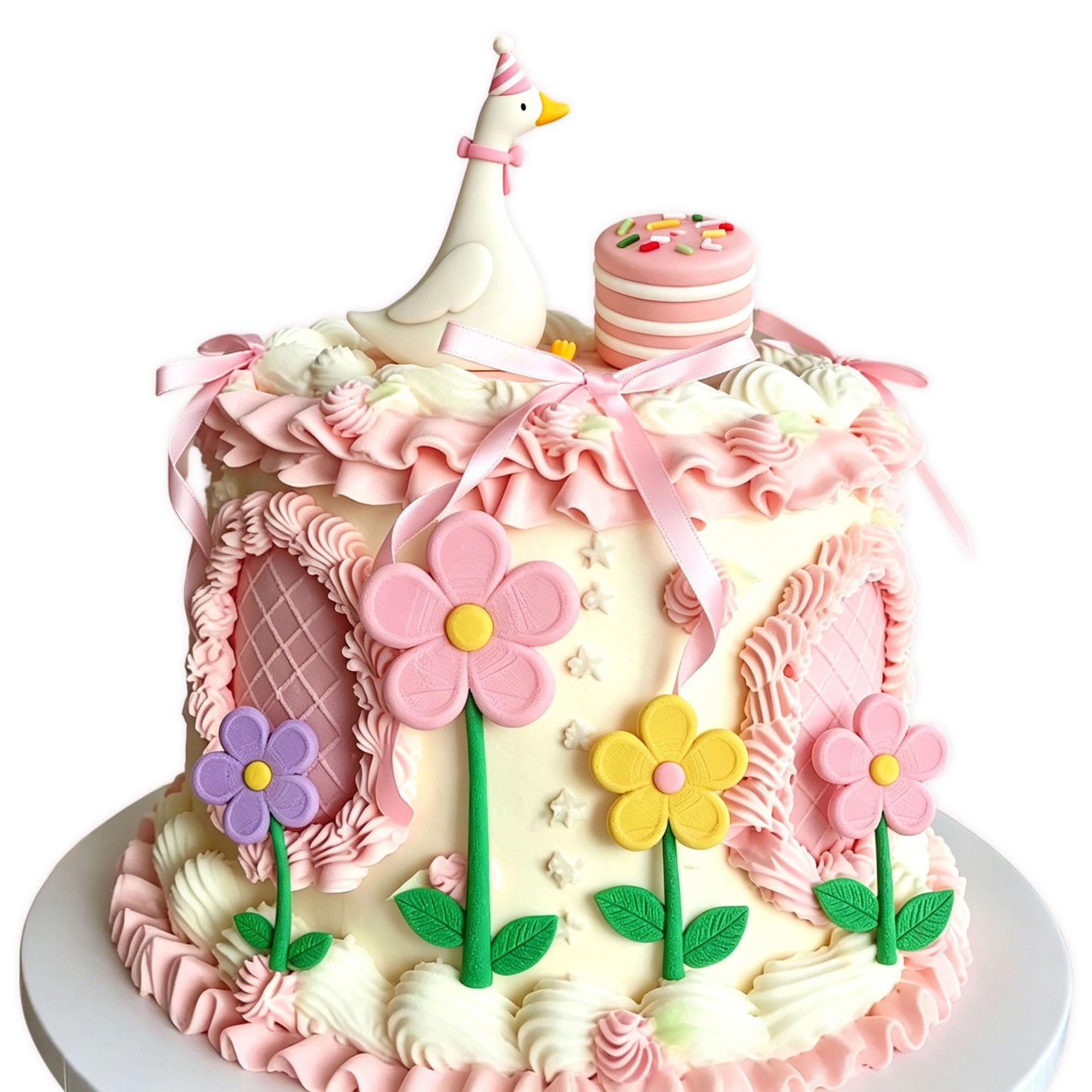 JeVenis Silly Goose Birthday Decoration Goose Cupcake Decorations