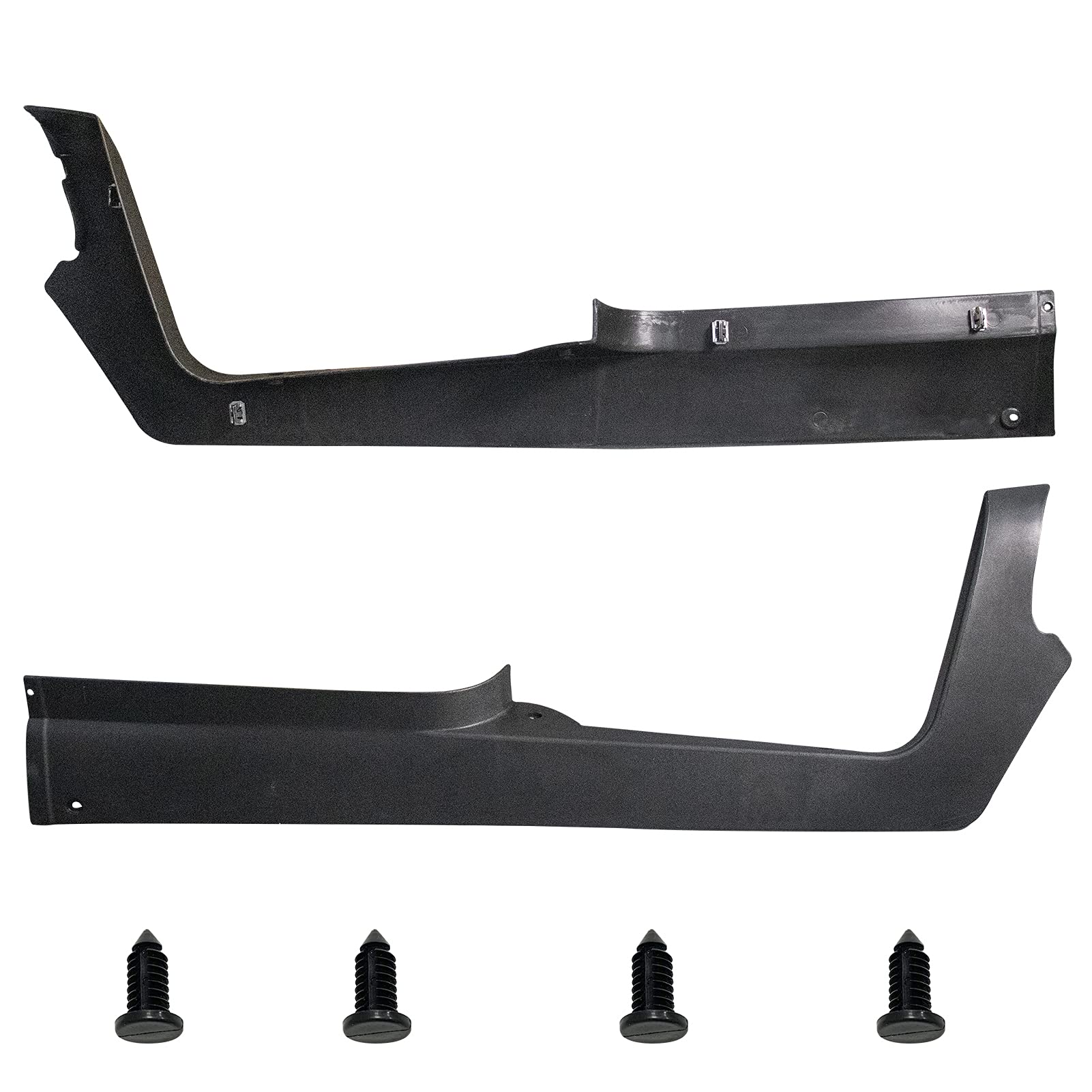 CartClan Golf Cart Floor Mat Retainer Side Panel Set Fits 2004-2015 Club Car Precedent, Drive Side & Passenger Side 102302504/103678001+102302604/103678101