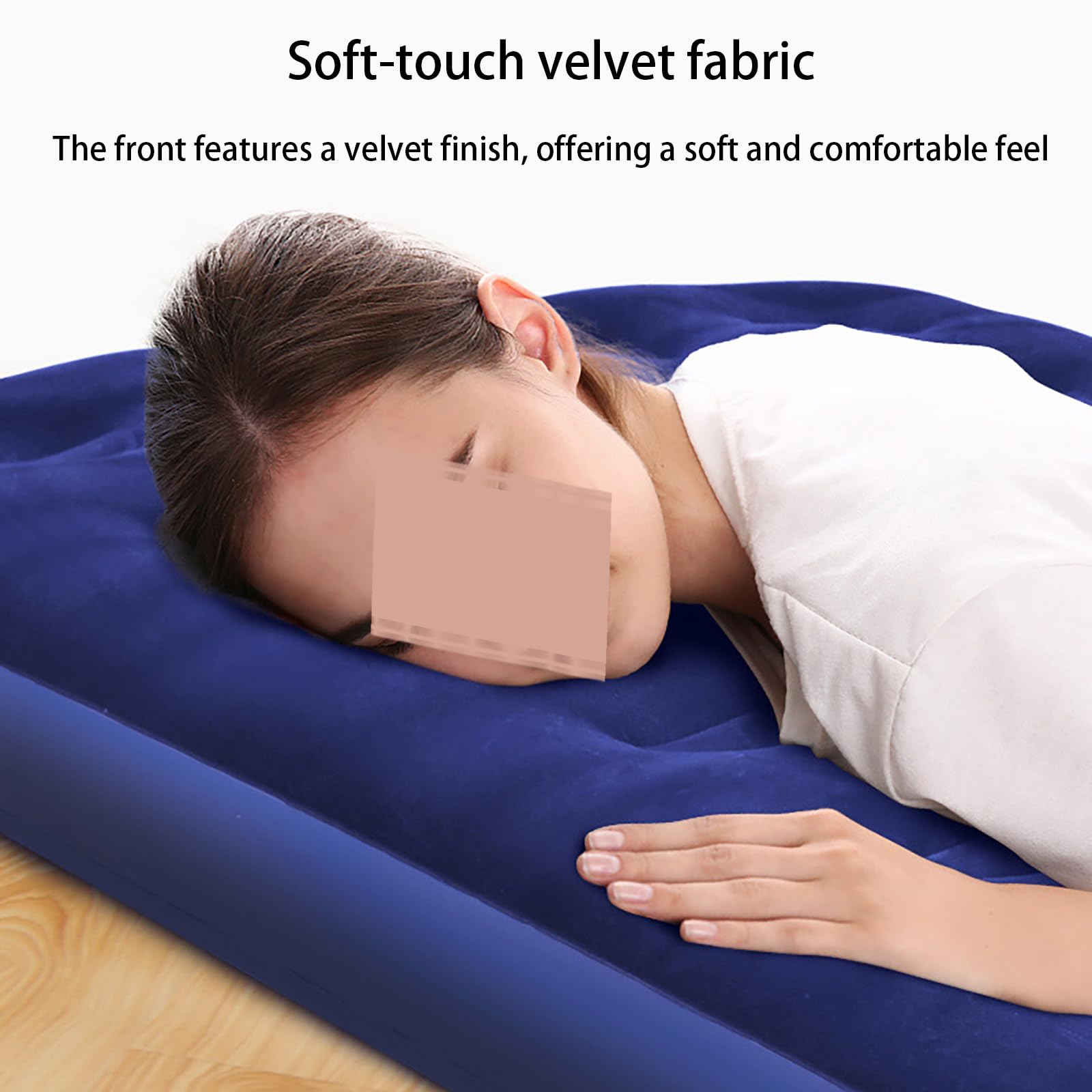 Colchón Inflable para 4 Personas - Cama De Aire De PVC con Bomba Eléctrica Incluida, Colchón De Camping Portátil De Gran Capacidad para Uso Familiar Y Viajes