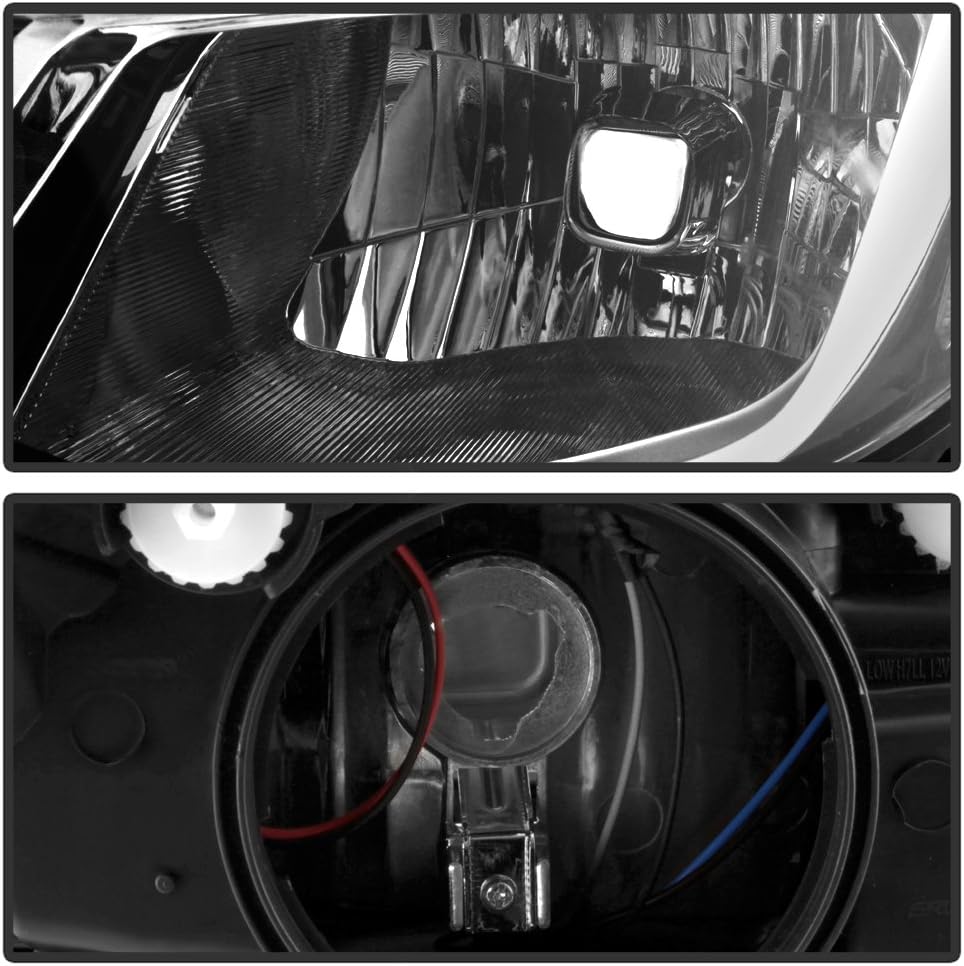 ACANII - For 2016-2018 Chevy Cruze Halogen Headlights Headlamps Head Lights Lamps Replacement Driver + Passenger Side