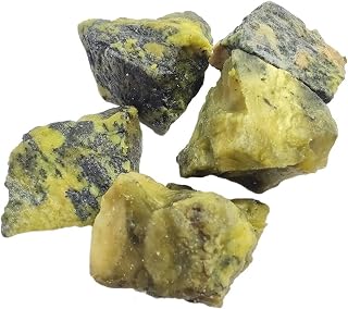 Full of Texture 500g Natural Yellow for Jewelry Making Perfume Diffuser Raw Stone Home Decoration Stone Specimens, 2-4cm