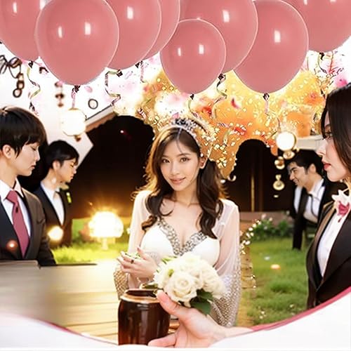 Miniatura 2 de XIKSXITN Cinta de 500 yardas, color oro rosa, rollo de cinta metálica brillante para envolver regalos