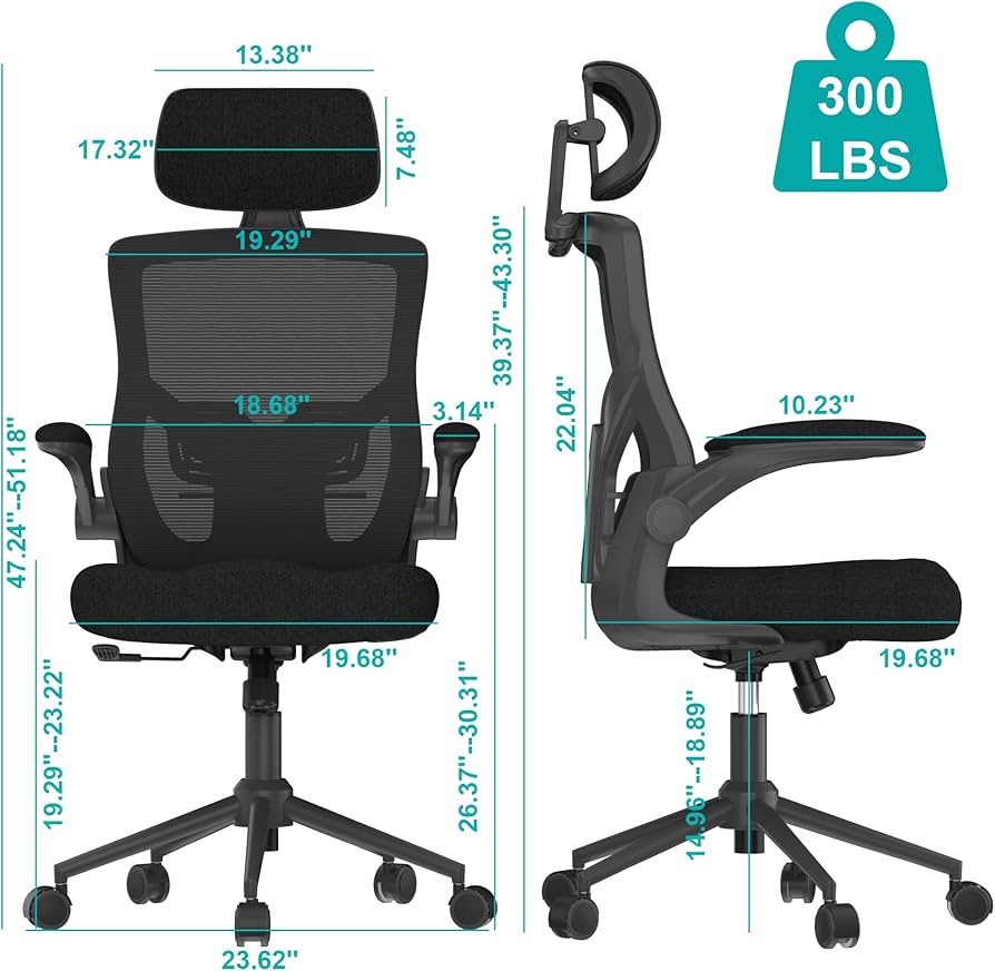Amazon.com: FOKESUN Ergonomic Office Chair, High Back Mesh Desk