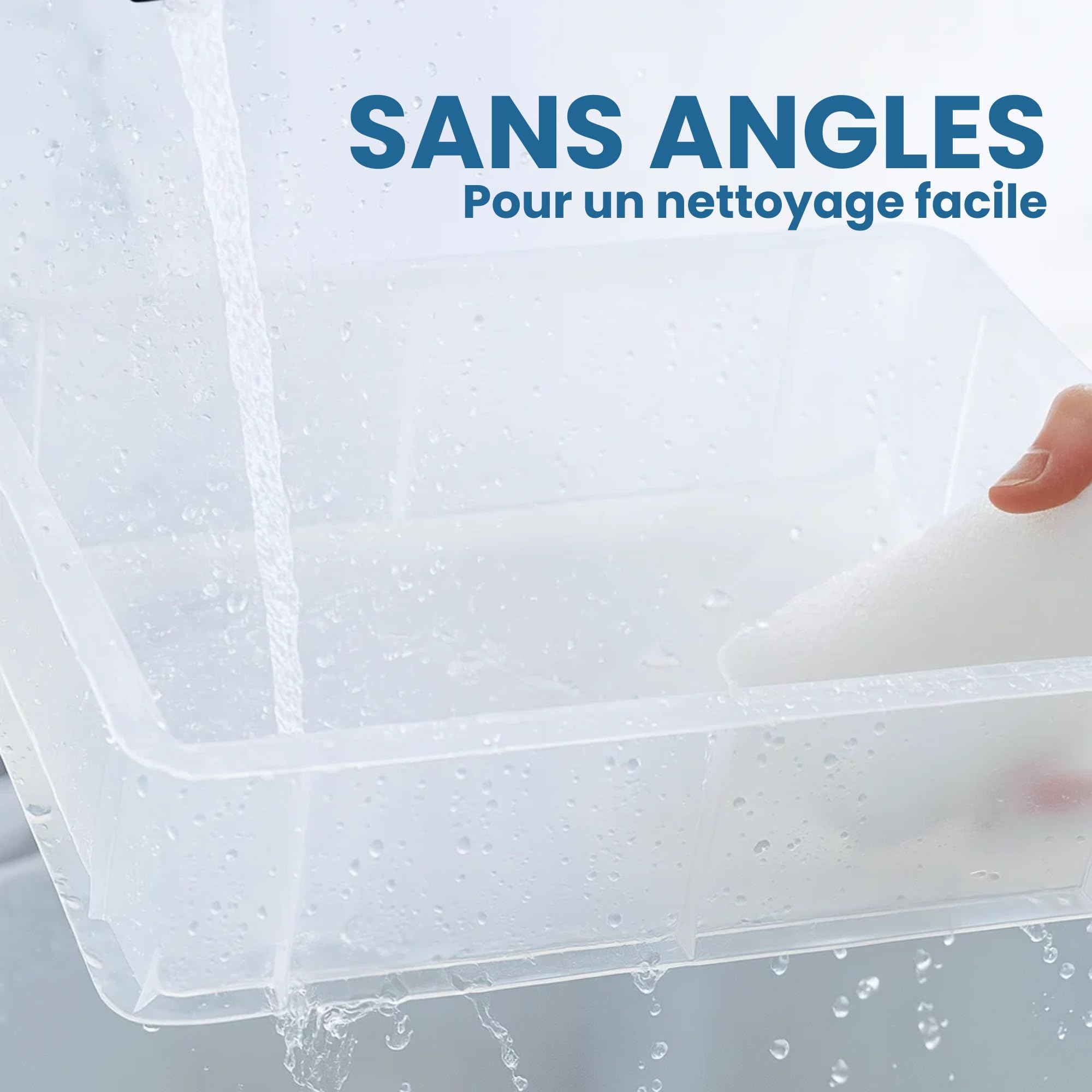 CookandSupply Conteneur pour Levée de Pizza et Pain BPA-free – Bacs à Pâte Certifiés Contact Alimentaire – Made in Italy – 2 Bacs Empilables 40x30x10 + 1 Couvercle
