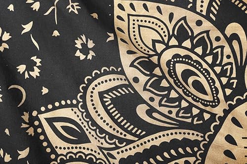 Miniatura 5 de Tapices Madhu International dorados con diseño de Mandala