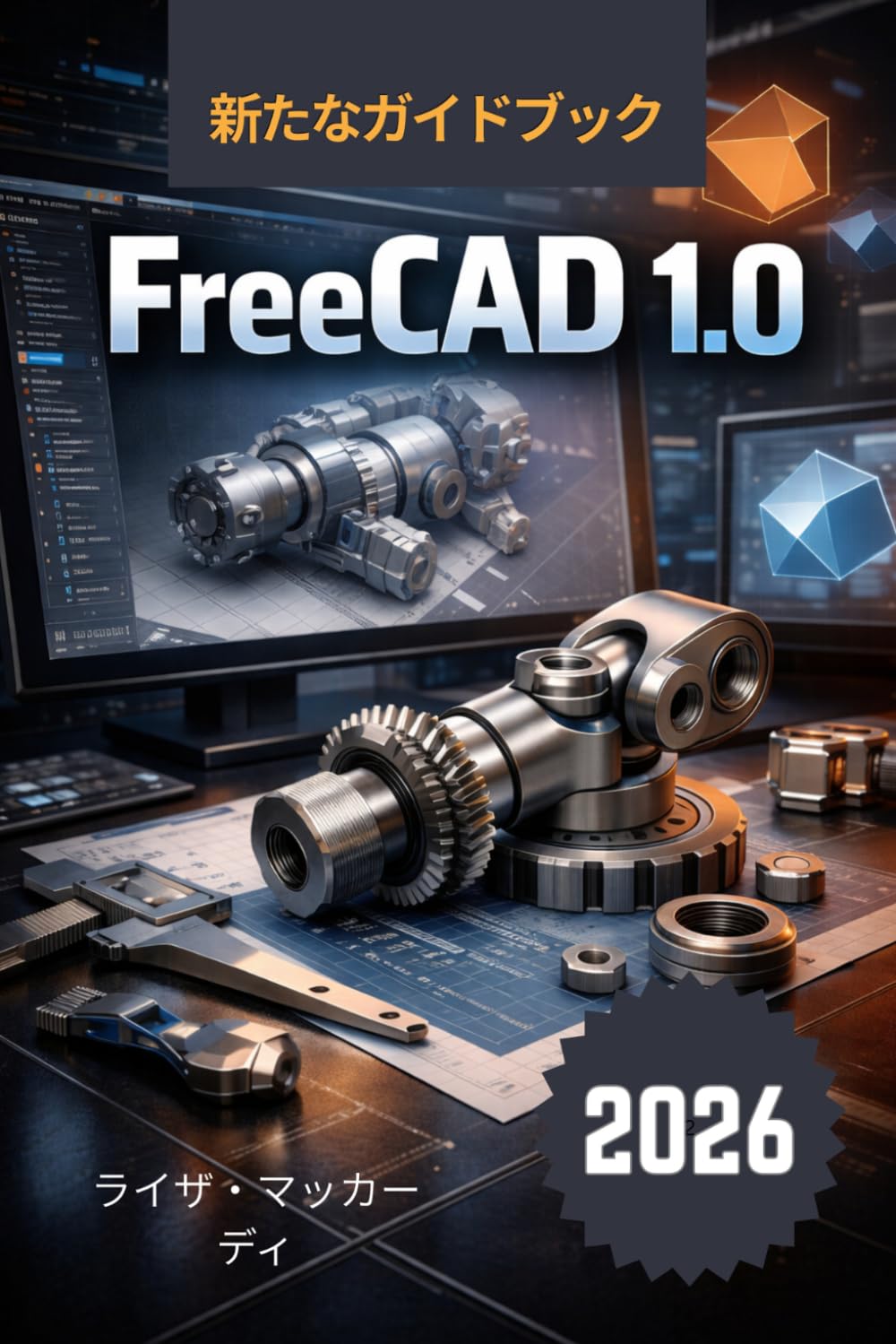 FreeCAD 1.0 ユーザーガイド 2026: 無料のプロ仕様3Dデザイン：編集可能なモデルの作成、機械への完璧なフィット、テストの実行、切断計画と図面の作成。初心者から上級者まで対応。