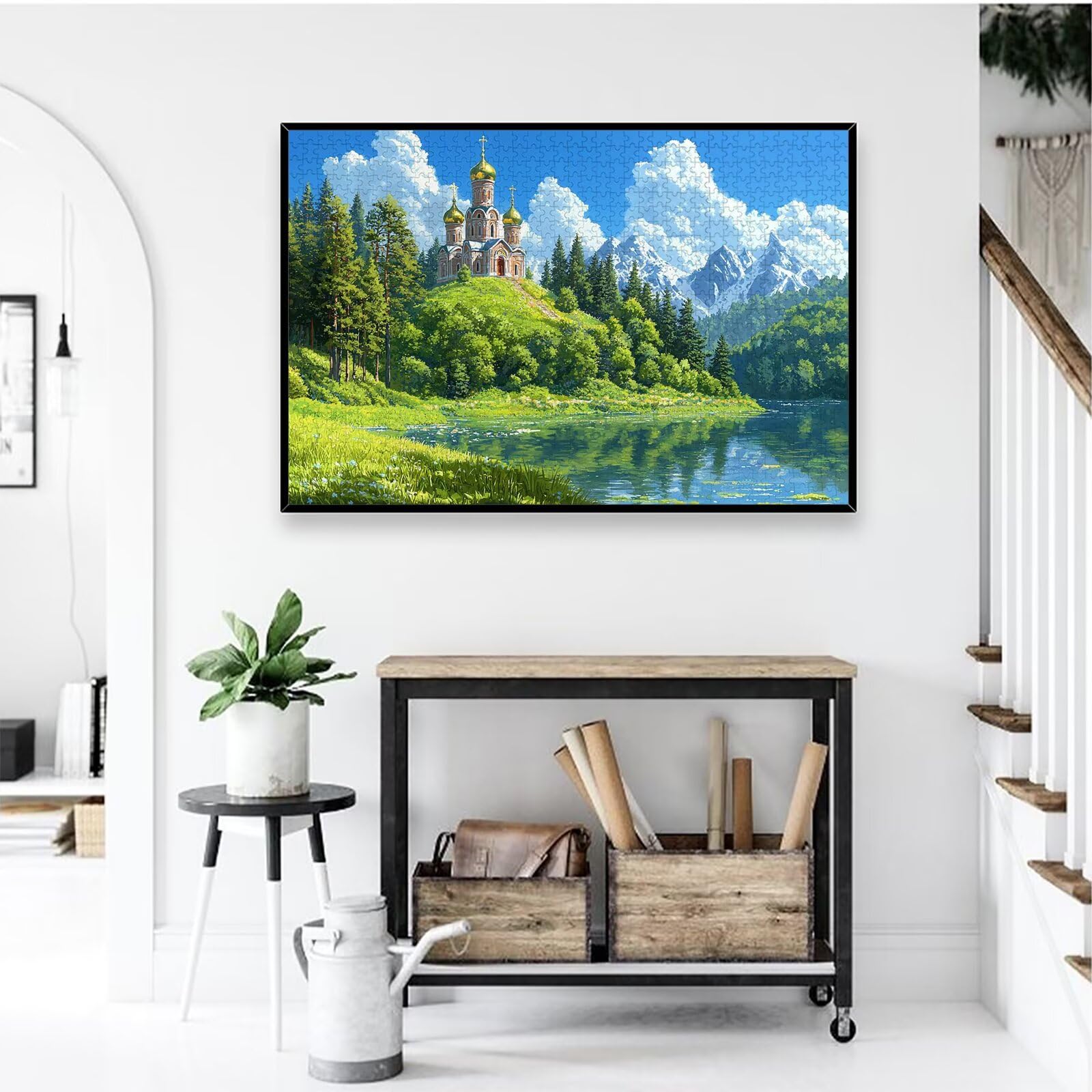 Puzzle 3000 Pezzi per Adulti, Puzzle Paesaggio3000 Pezzi Arte per Adulti e Ragazzi, Misura: 122x80 cm, Puzzles Castello in Legno Impegnativi, Puzzles per Idea Regalo Donna, Decorazioni Casa, -1870