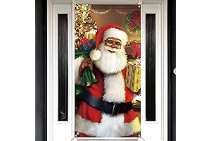 Vohado African American Christmas Door Cover