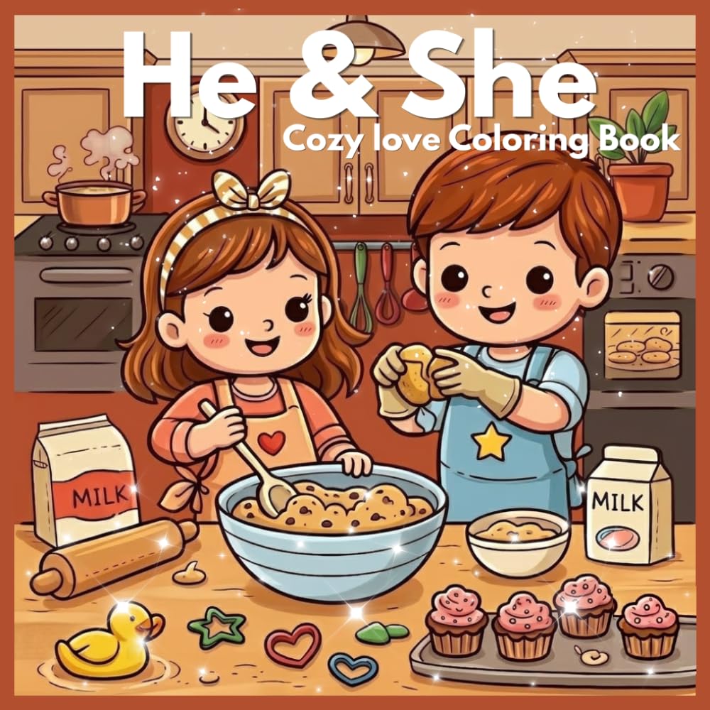 He&She Cozy Love Coloring Book