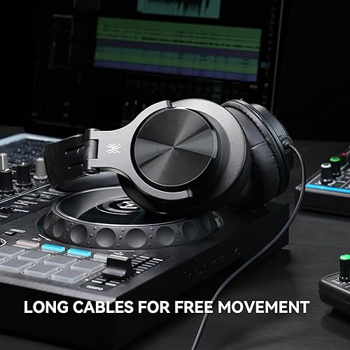 Miniatura 3 de OneOdio A71D - Auriculares con cable de diadema, auriculares de monitor de estudio, auriculares estéreo de DJ de alta resolución con diseño