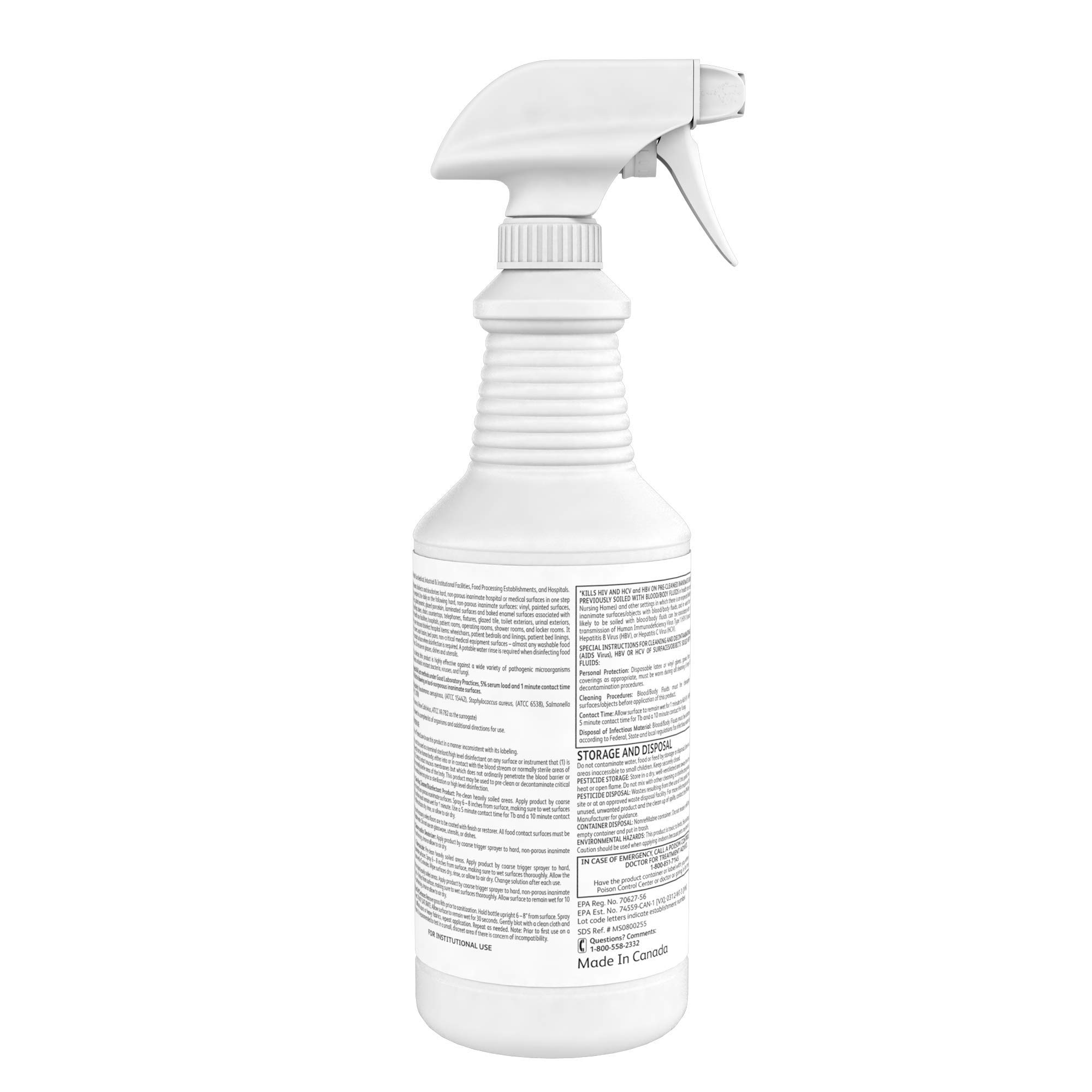 Diversey 4277285 Oxivir Tb OneStep Disinfectant Cleaner with AHP