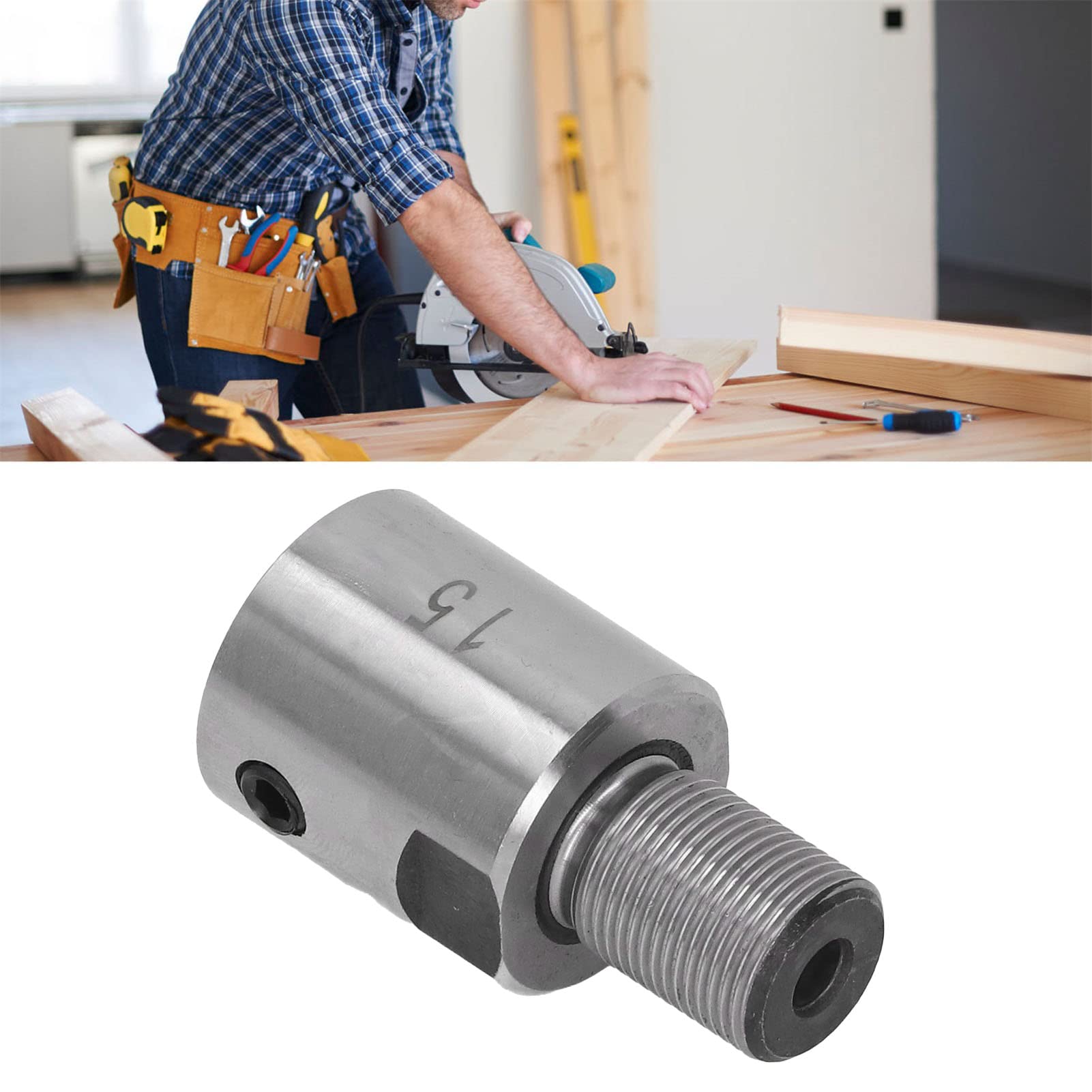 Mandrino Mini Per Tornio Legno M12*1 | Con Biella E Barre | Autocentrante A 3 Griffe In Lega Zinco - Foto 7