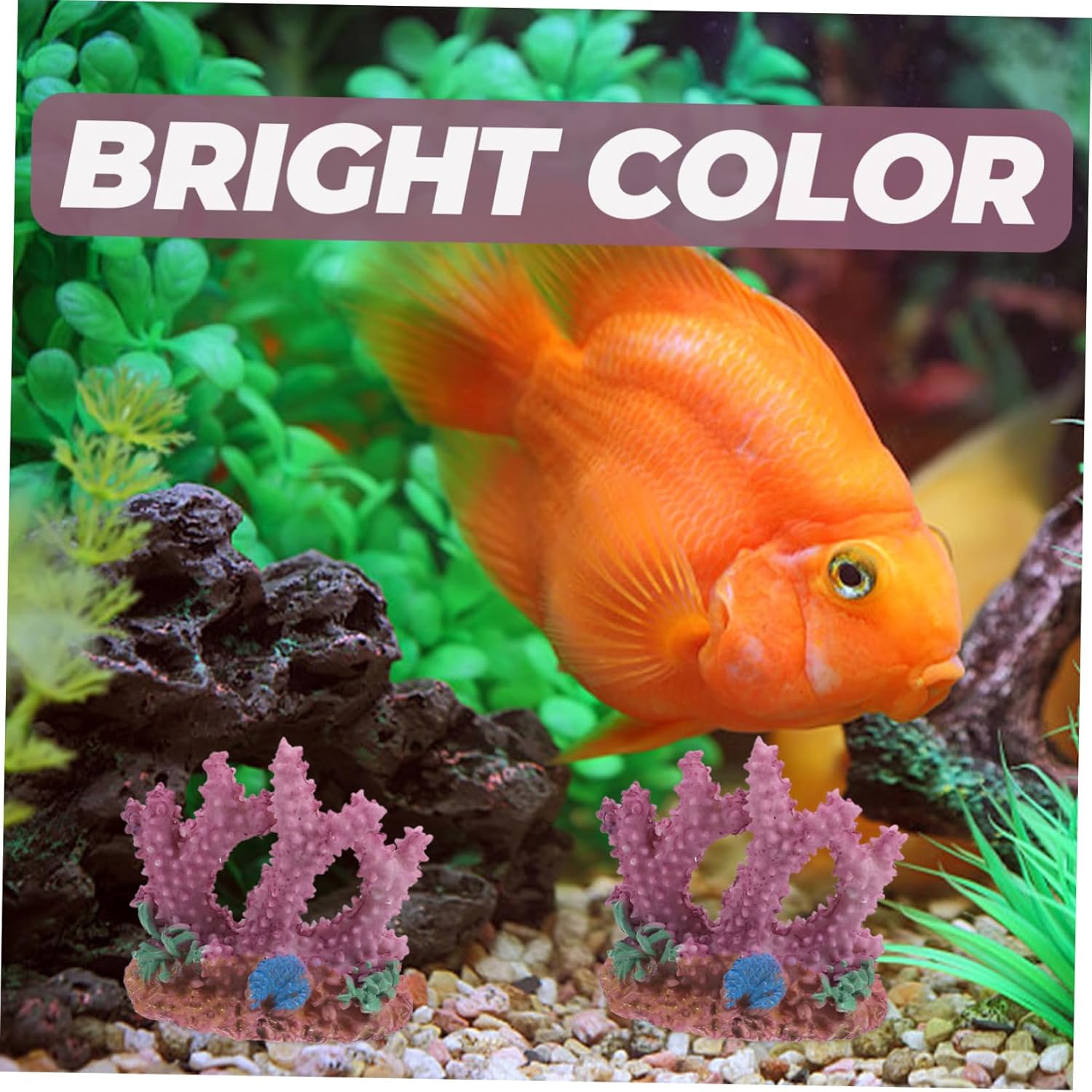 5sets Resin Coral Decoration Fish Tank Aquatic Coral Aquarium Artificial Plants Fish Tank Light Kit Fern Delicate Aquarium Coral Sponge Fish Tank Decorations C