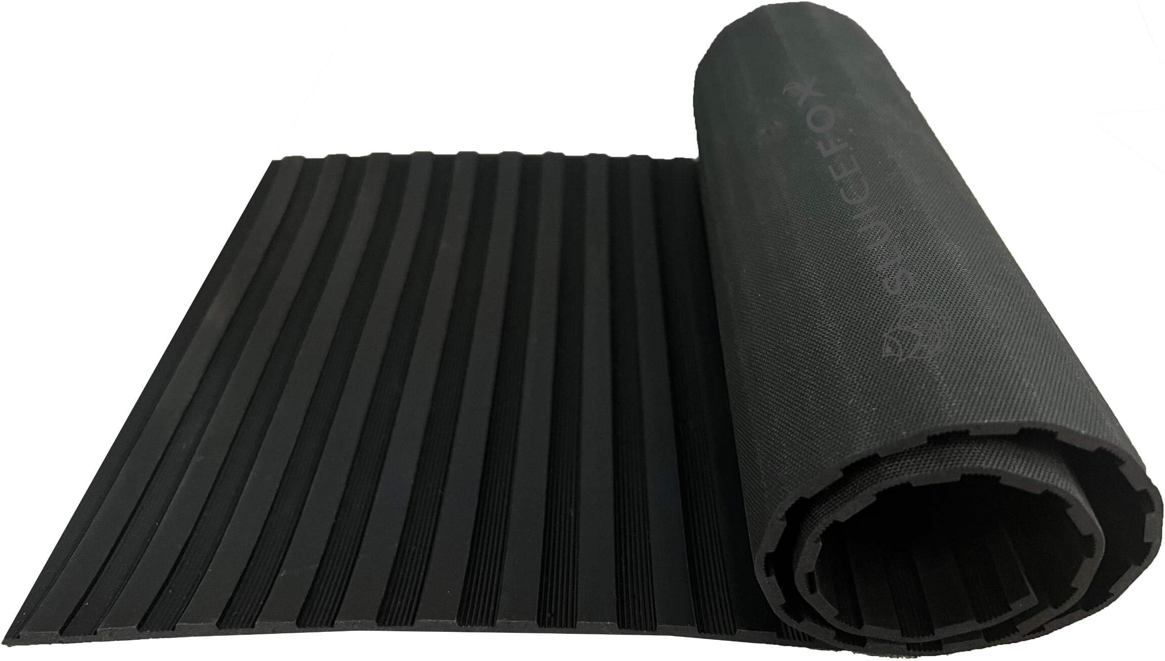 Sluice box rubber V matting; gold sluice mat for fine gold recovery set; gold prospecting supplies; precut trimmable size selection, black or green color, mini rib or micro rib pattern