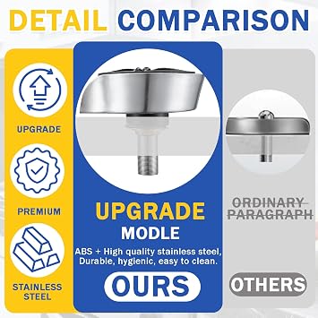 Glass Rinser and Cup Washer for Sink, 360 Rotating Spray Nozzle with Pull-Out Design, Bottle Cleaner - Tilted Base Prevents Splashing, Kitchen Sink Accessories for Home & Bar (Easy Install-Black)