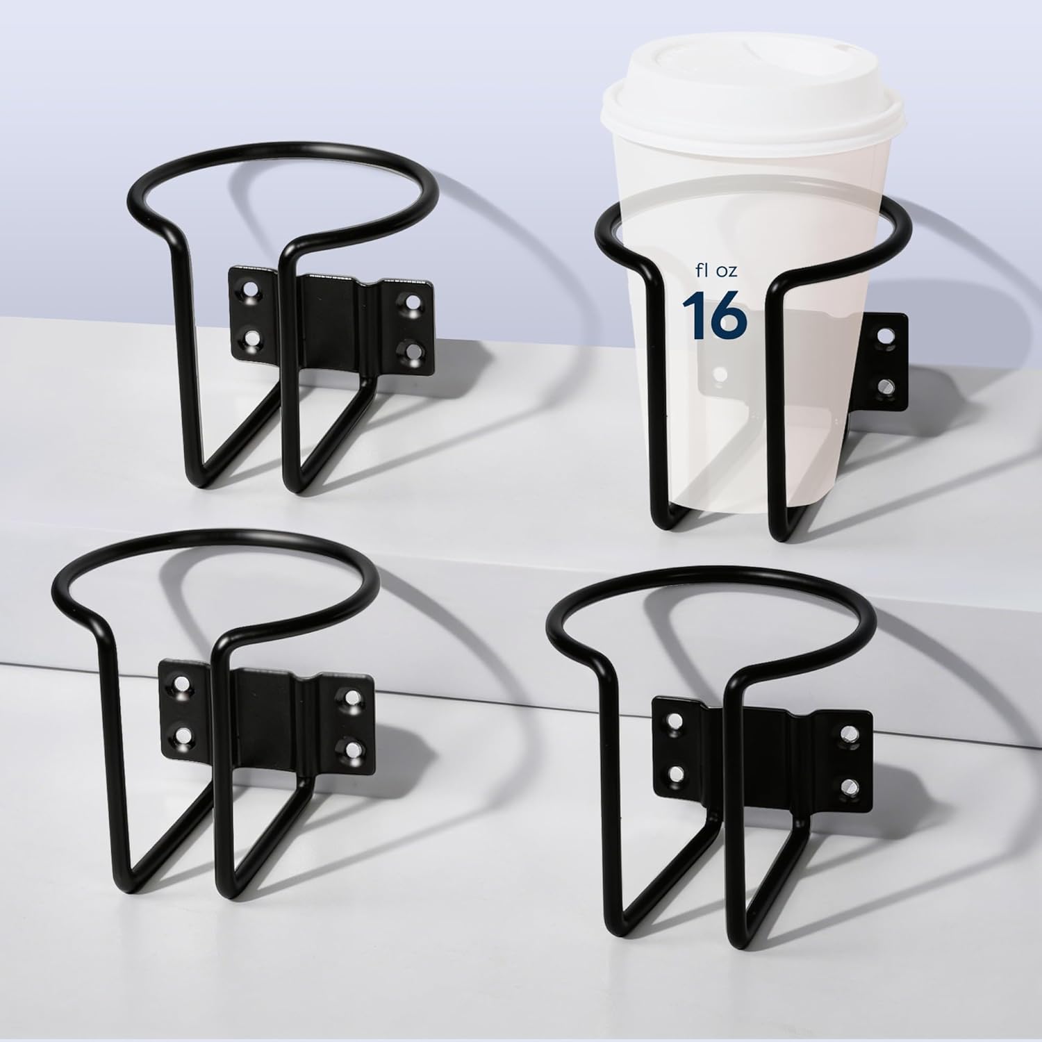 Boat Cup Holders 2 Pack,Stainless Steel Foldable Wall Mounted Holder for Cup Bottle Beverage,Folding Drink Holders for Marine Boat,Pontoon Boat,Truck,RV,Yacht