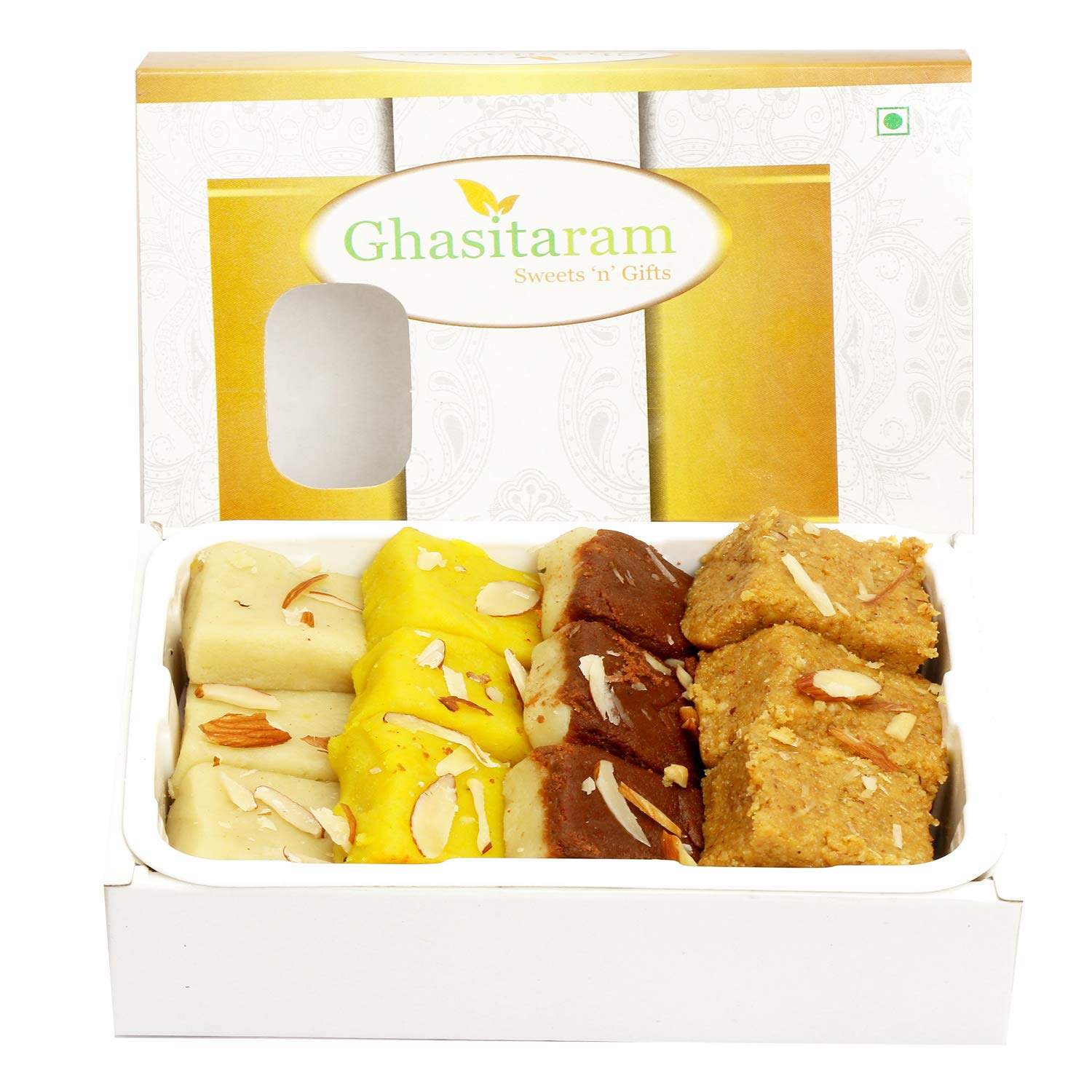 Ghasitaram Gifts Sweets - Mawa Barfis Box (200 GMS) |Gift for Diwali,Holi,Rakhi,Valentine,Christmas,Birthday,Anniversary,Gift for Her,Him,Mothers Day,Fathers Day| (B019ZHVAOS) Amazon Price History, Amazon Price Tracker