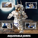 TYCOLE City Space Astronaut Building Toy Kit -Translucent Classic Spaceman Model Building Block Set with Display Stand,Home or Office Deco,Gift Idea for Adults&Kids Ages 8 and Up (860PCS)