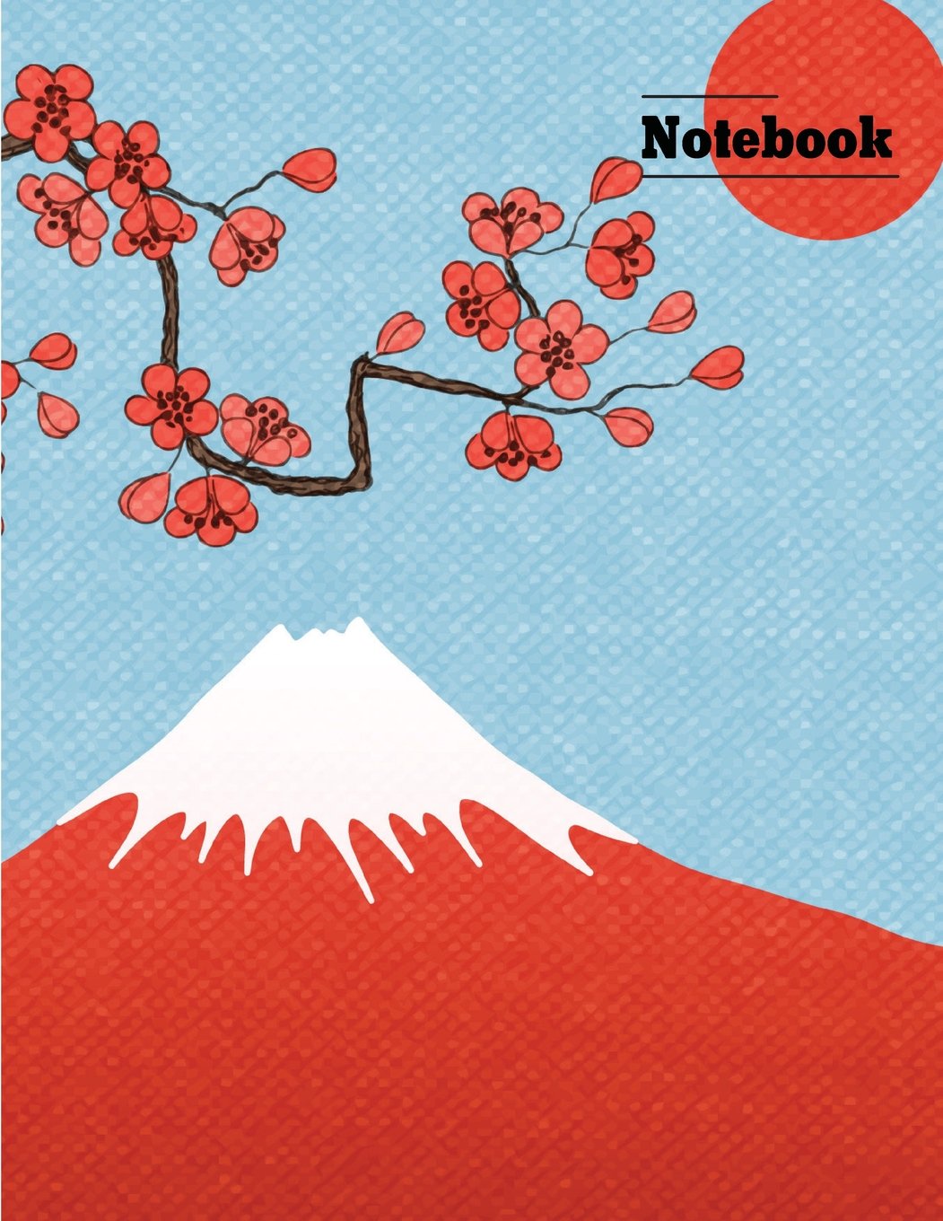 Notebook: japanese style: Notebook 2 in 1 composition : Notebook blank paper ruled/Unruled (Unlined) Blank Notebook : Diary, 110 pages, 8.5" x 11" (Notebook Lined,Blank No Lined)