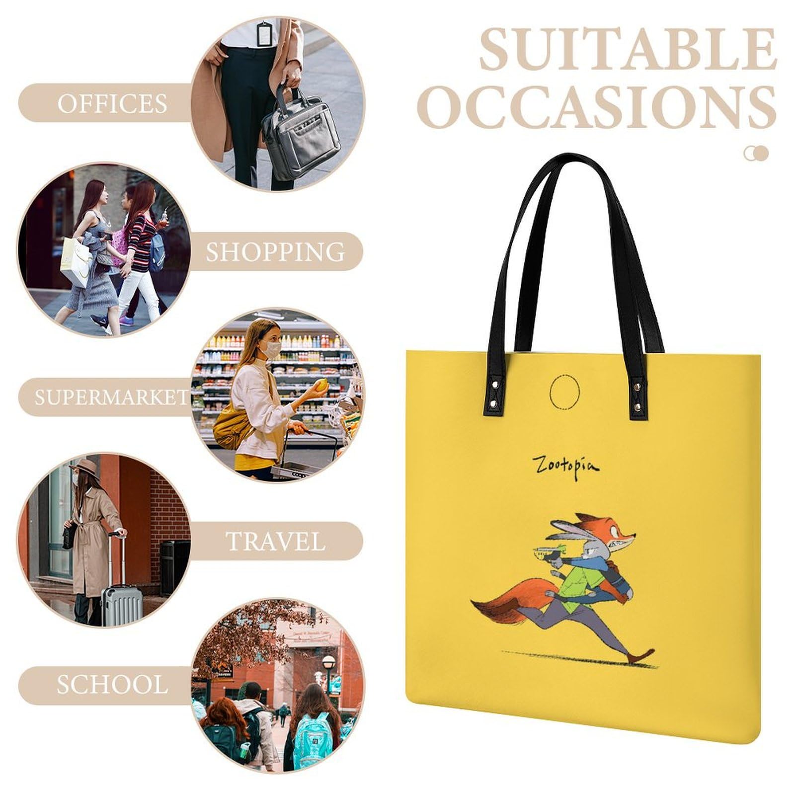 Amazon.co.jp: ハンドバッグ ズートピア ニック・ワイルド トート