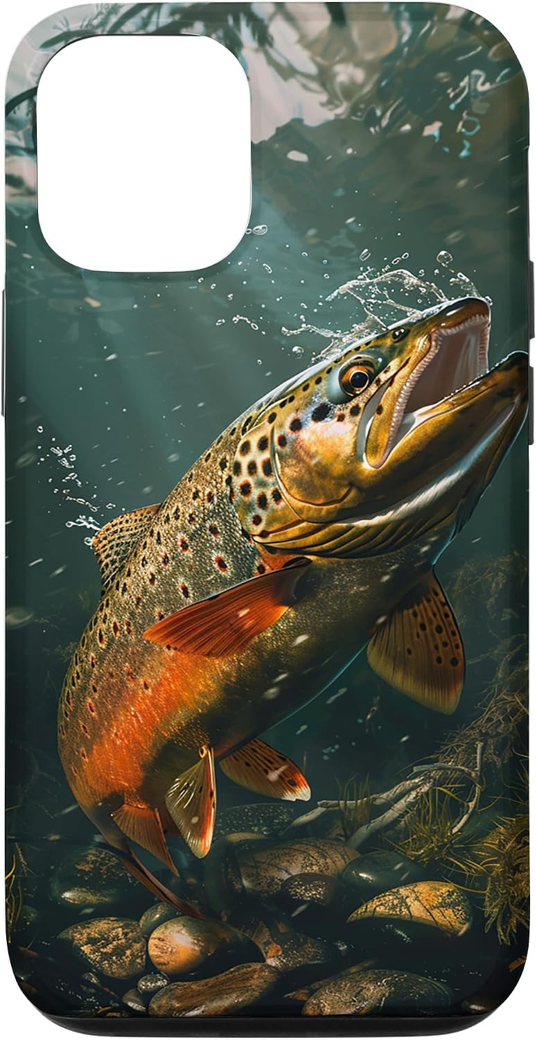 Amazon.com: Trout Fish Case for iPhone 12/12 Pro : Cell Phones ...