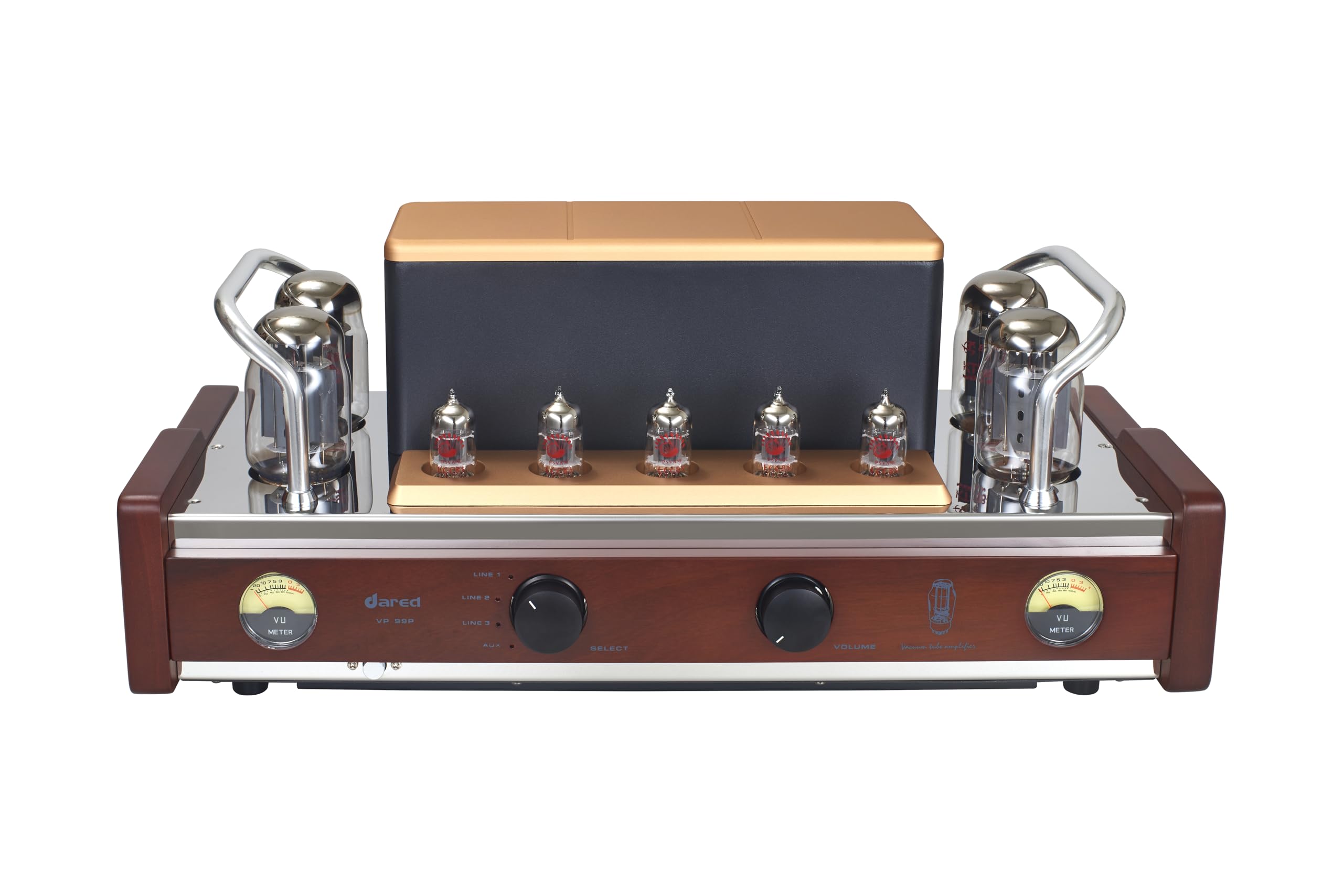 Dared VP-99P HiFi Vacuum Tube Integrated Amplifier,Push Pull Mode, Stereo Amplifier, with Subwoofer Output, Output Power 50Wx2,KT88,12AX7...AC110 and AC230 Switchable