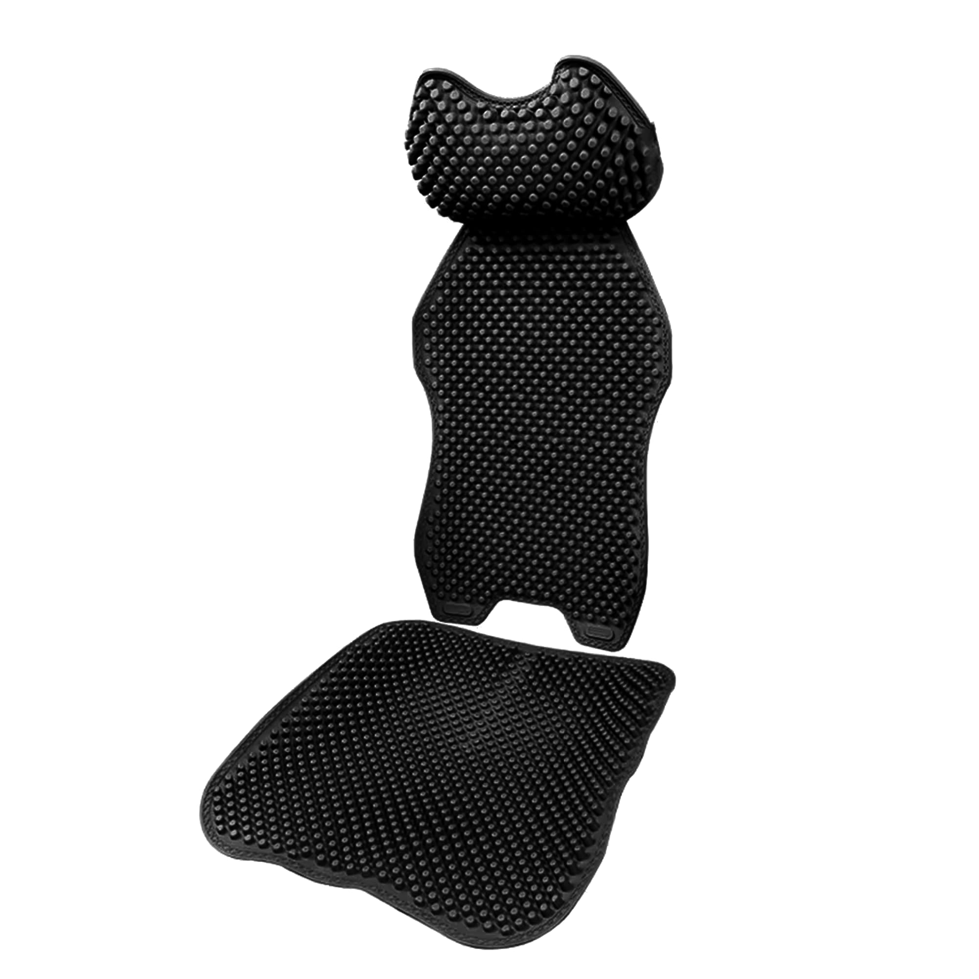 Set di coprisedili rinfrescanti per auto, con cuscino cervicale in memory foam, cuscino ortopedico massaggiante con rete ventilata e base in silicone antiscivolo, comfort estivo per SUV, camion