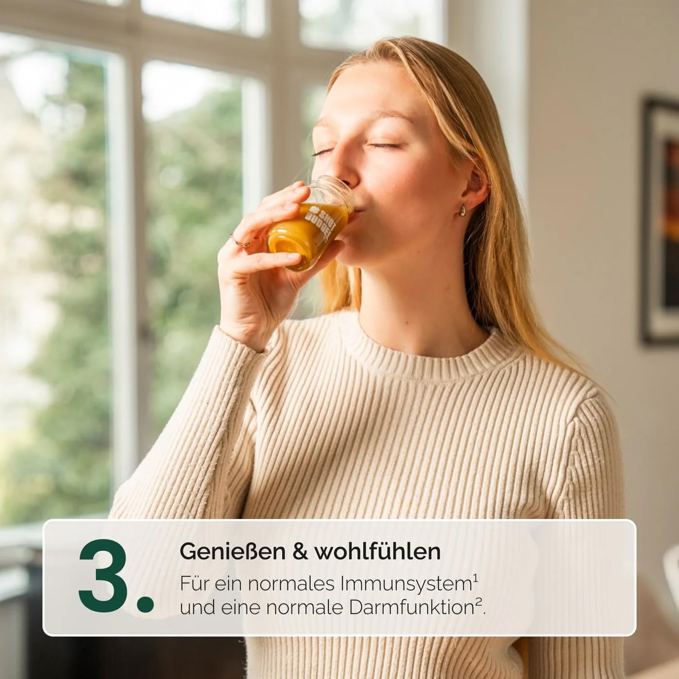 Hansegrün - Kennlernset - Bio-Shots mit Ingwer, Greens & Guarana (150 Shots) - Veganes Superfood-Pulver zur Stärkung von Immunsystem¹, Darmfunktion³ & täglicher Energie² - 100% echte Zutaten