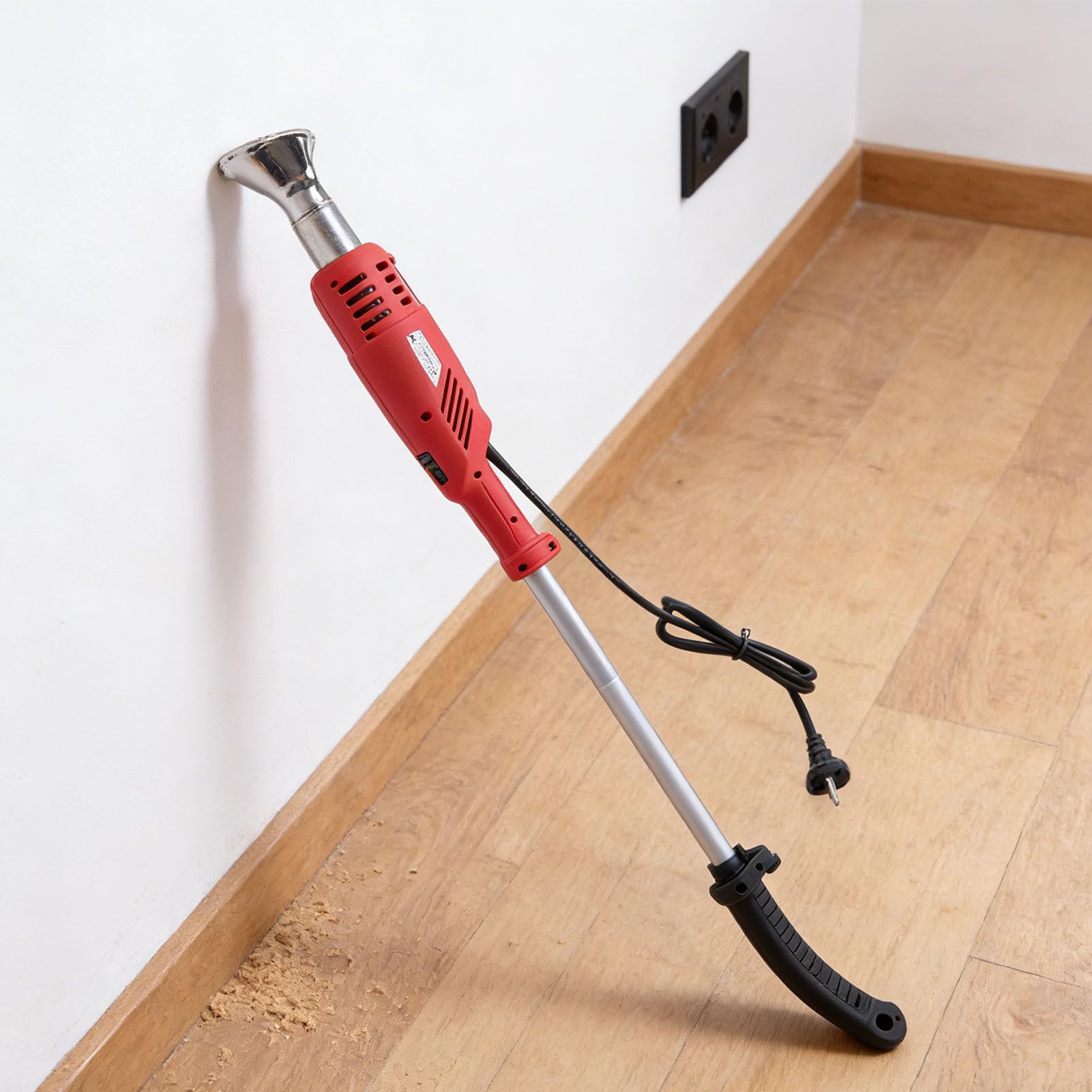 Fdit Brûleur de Mauvaises Herbes électrique 2000 W, Désherbeur à Pistolet Thermique 650 ℃ avec Câble de 1,8 M, 2 Buses pour Chaussée, Allée, Jardin, Désherbage, élimination de la Glace