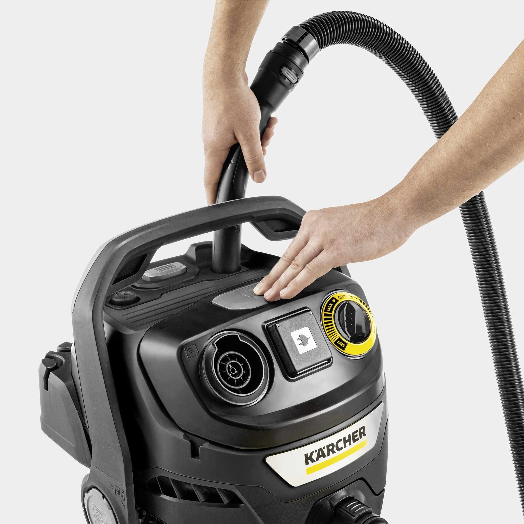Kärcher KWD 6 P V-25/6/22 16284850 - Felpa con cappuccio industriale, giallo, nero, 1300 W, 25 litri