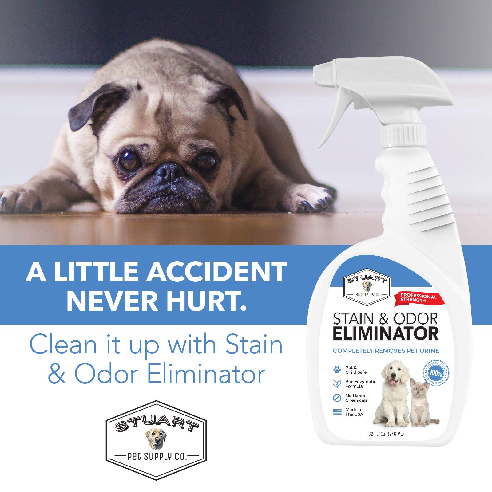 Stuart Pet Supply Co Professional Strength Pet Stain And