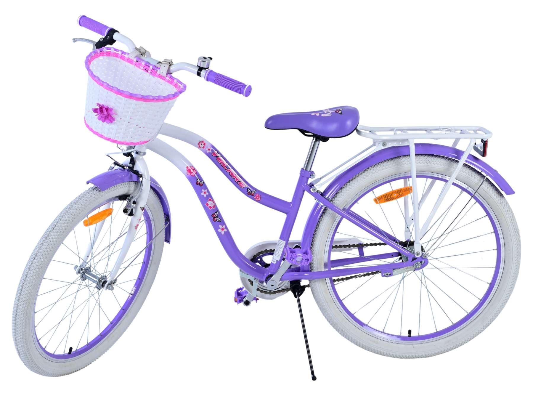 Volare Lovely Kinderfahrrad - Mädchen - 24 Zoll - Lila