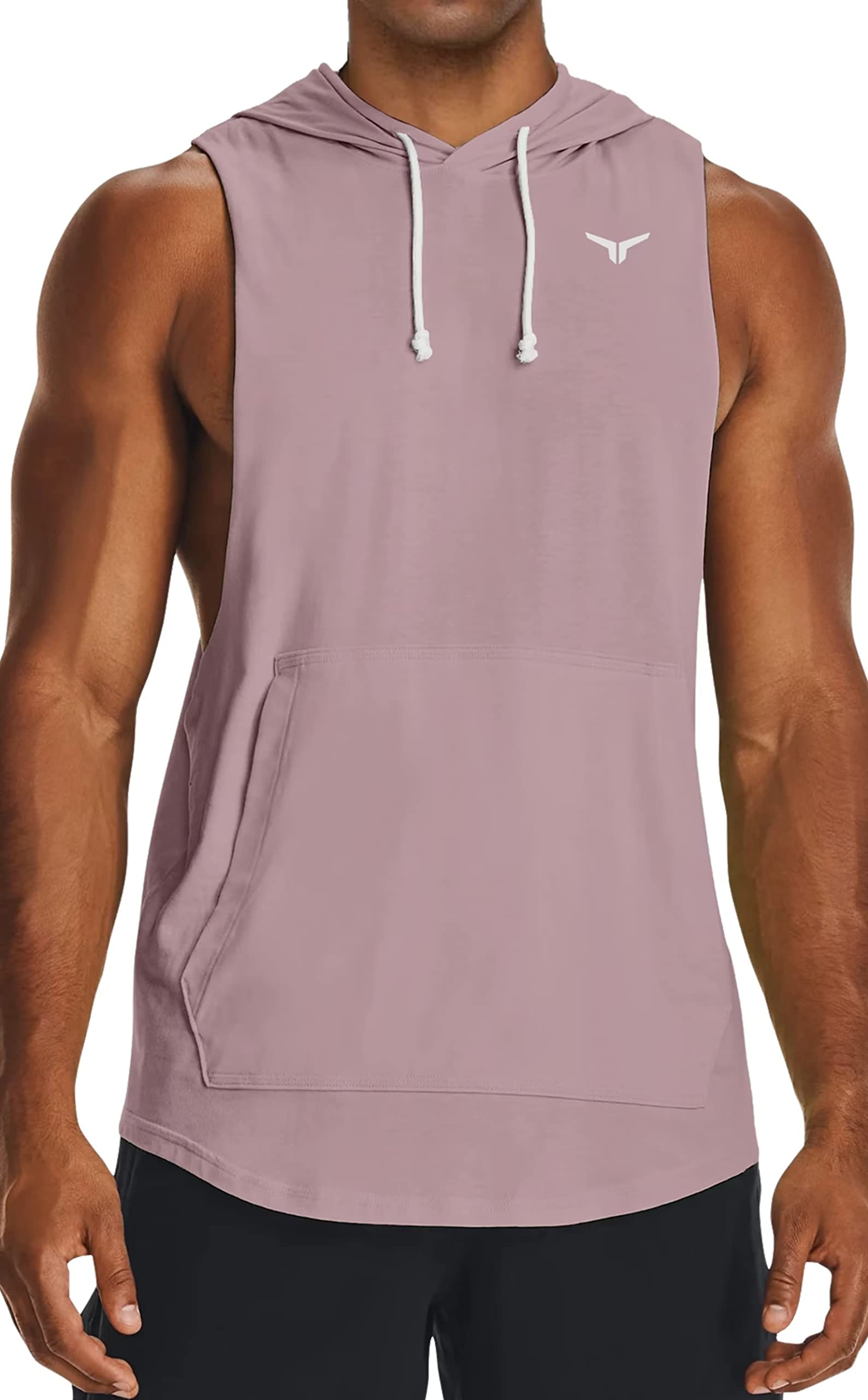 Project Titan Men's Icon Cut Off Workout Hoodies Gym Muscle Tank Shirts Sleeveless Training Hoodies