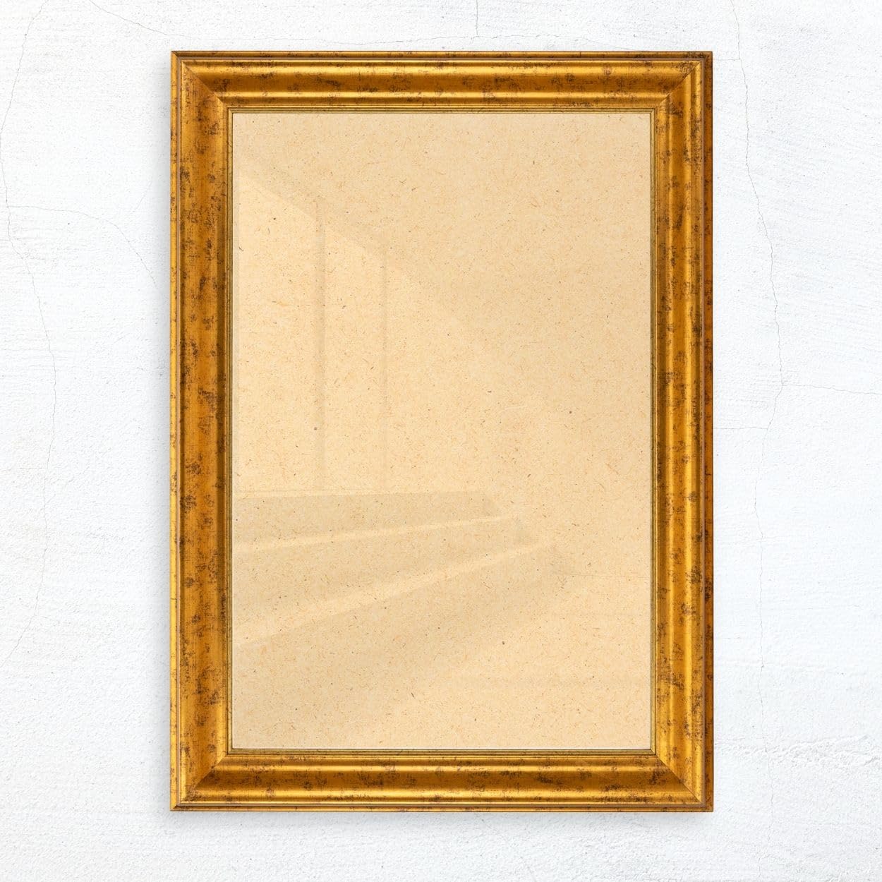 N°76 Barock Bilderrahmen 20x20 cm Bildmaß, Gold, Massivholz
