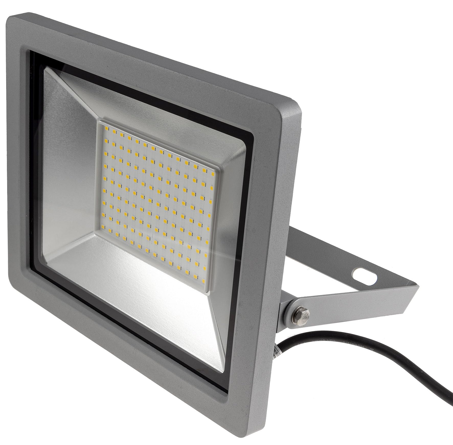 ChiliTec LED Fluter Aussenstrahler Flutlicht 100Watt 9230lm IP44 Aussen | Floodlight, 1,5m Kabel mit Schutzkontaktstecker, Licht 4000k / Neutralweiß